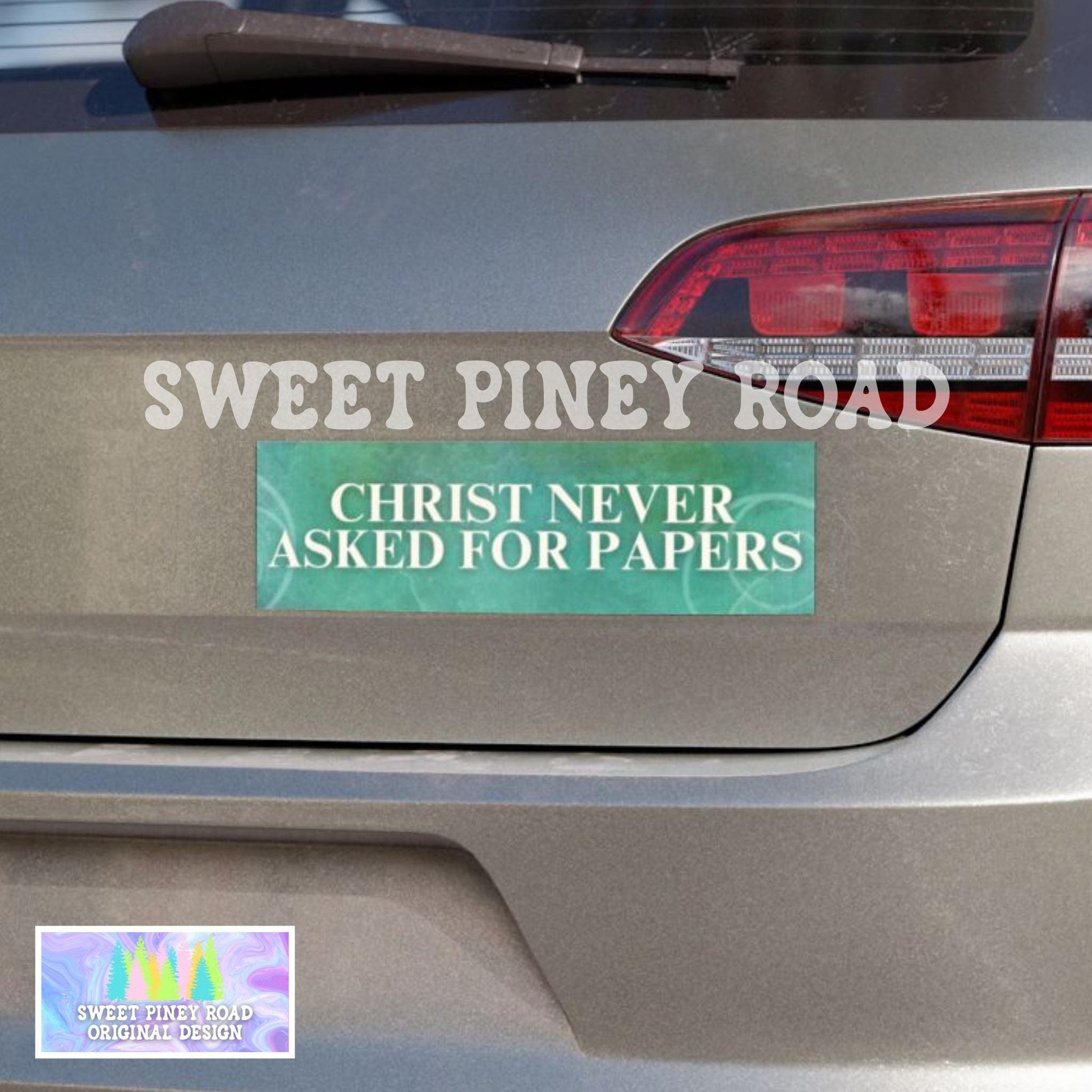 Christ Never Asked For Papers Car Magnet, Abolish ICE Car Magnet, F*ck ICE Pro Immigration Ally, Human Rights Anti Trump FDT Jesus Protest