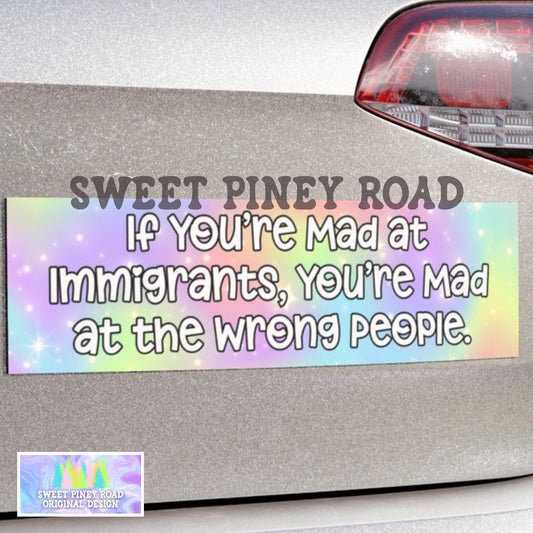 Abolish ICE Car Magnet, F*ck ICE Bumper Sticker, Human Rights Equality, Pro Immigration Ally, Anti Trump FDT Social Justice Protest