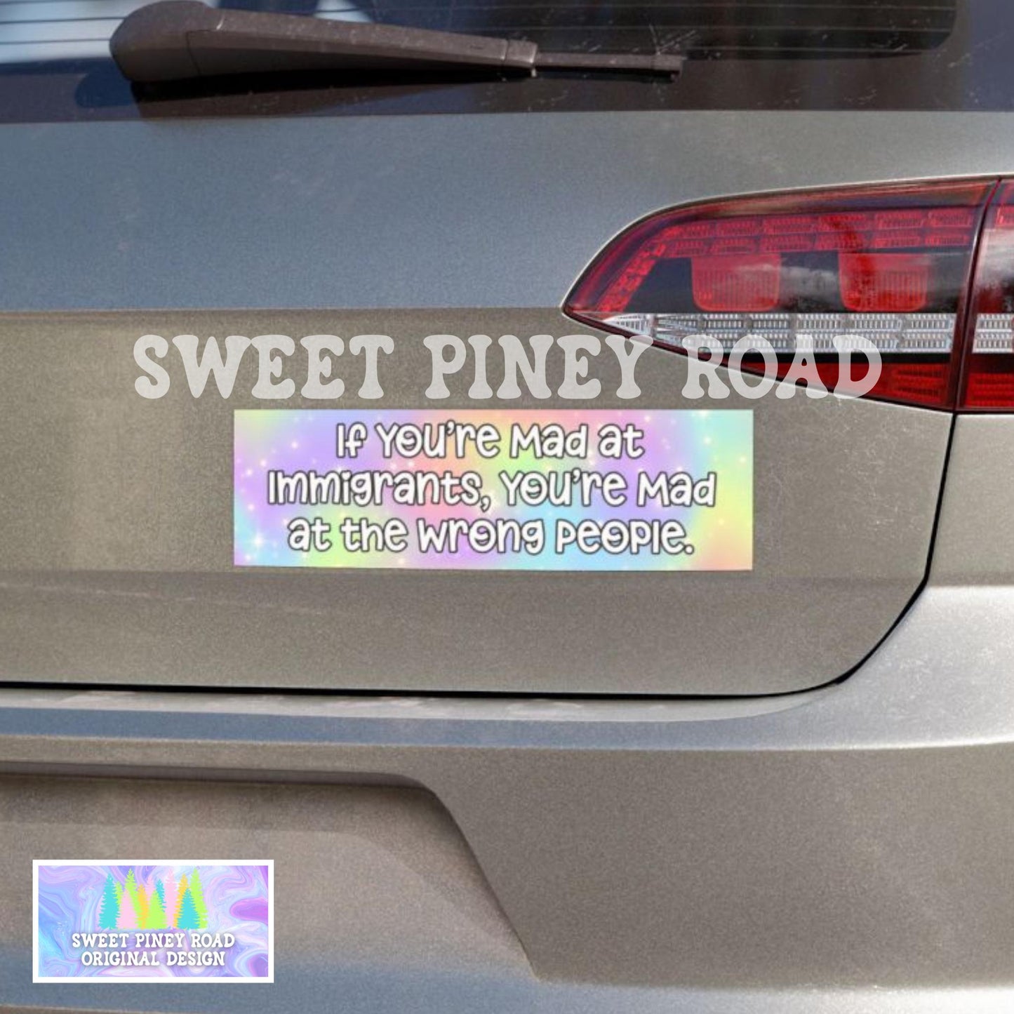 Abolish ICE Car Magnet, F*ck ICE Bumper Sticker, Human Rights Equality, Pro Immigration Ally, Anti Trump FDT Social Justice Protest