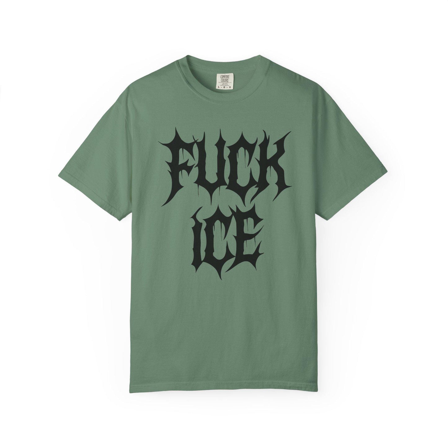F*ck ICE Metalcore Shirt, Alternative Goth Abolish ICE Tshirt, Goth Font Tee, Deathcore Hardcore FDT T-Shirt, Anti Trump Pro Immigration