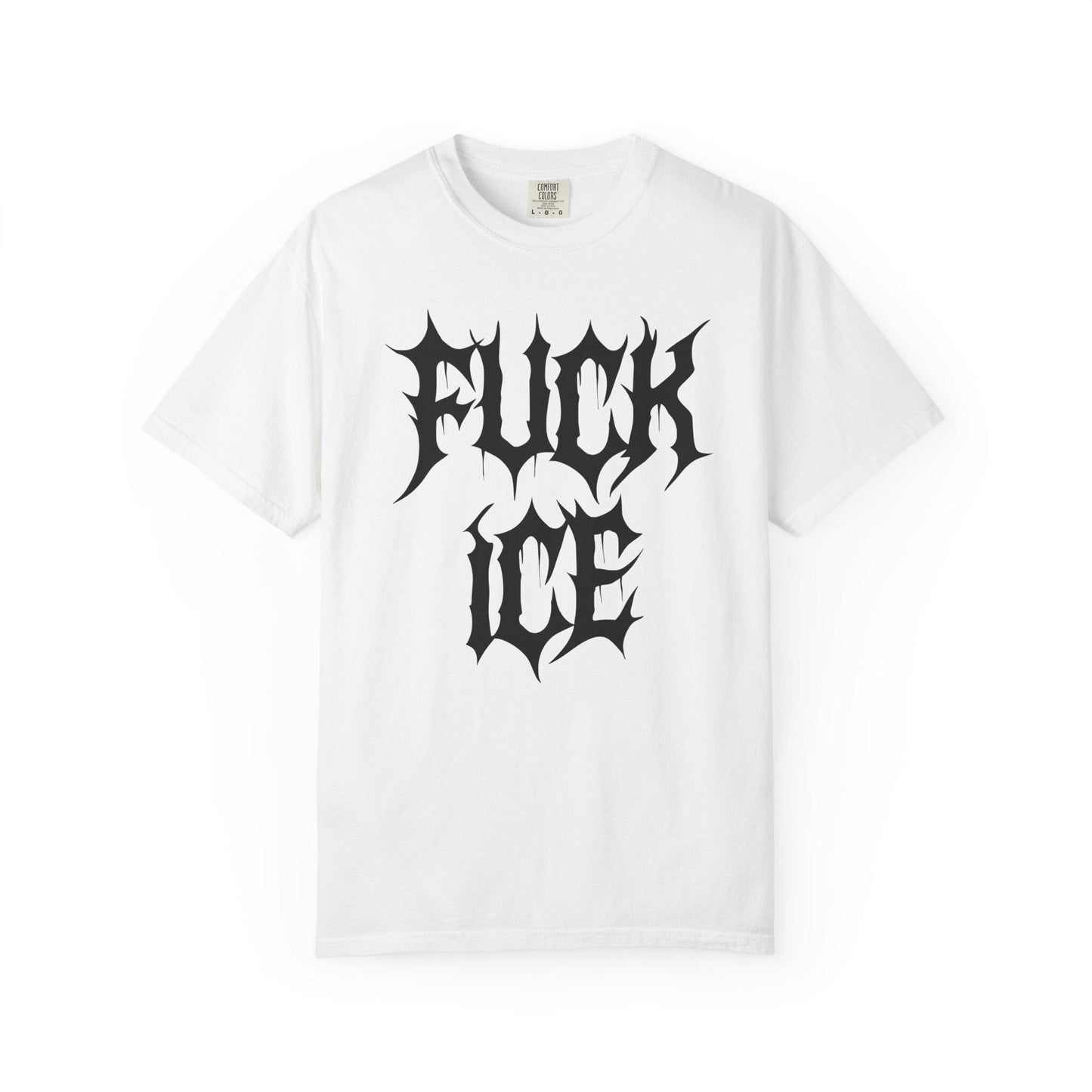 F*ck ICE Metalcore Shirt, Alternative Goth Abolish ICE Tshirt, Goth Font Tee, Deathcore Hardcore FDT T-Shirt, Anti Trump Pro Immigration