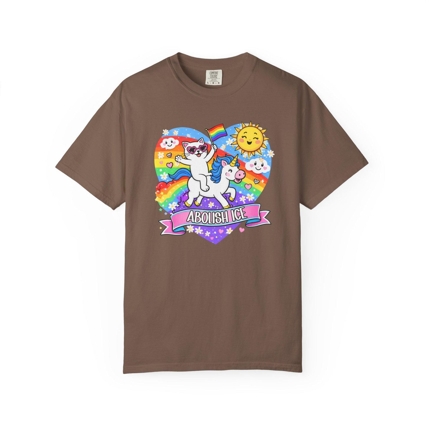 Abolish ICE TShirt, F*ck ICE Shirt Cute Cat, Unicorn Social Justice T-shirt, Human Rights LGBTQIA+ Tee, Immigrants Make American Great fdt