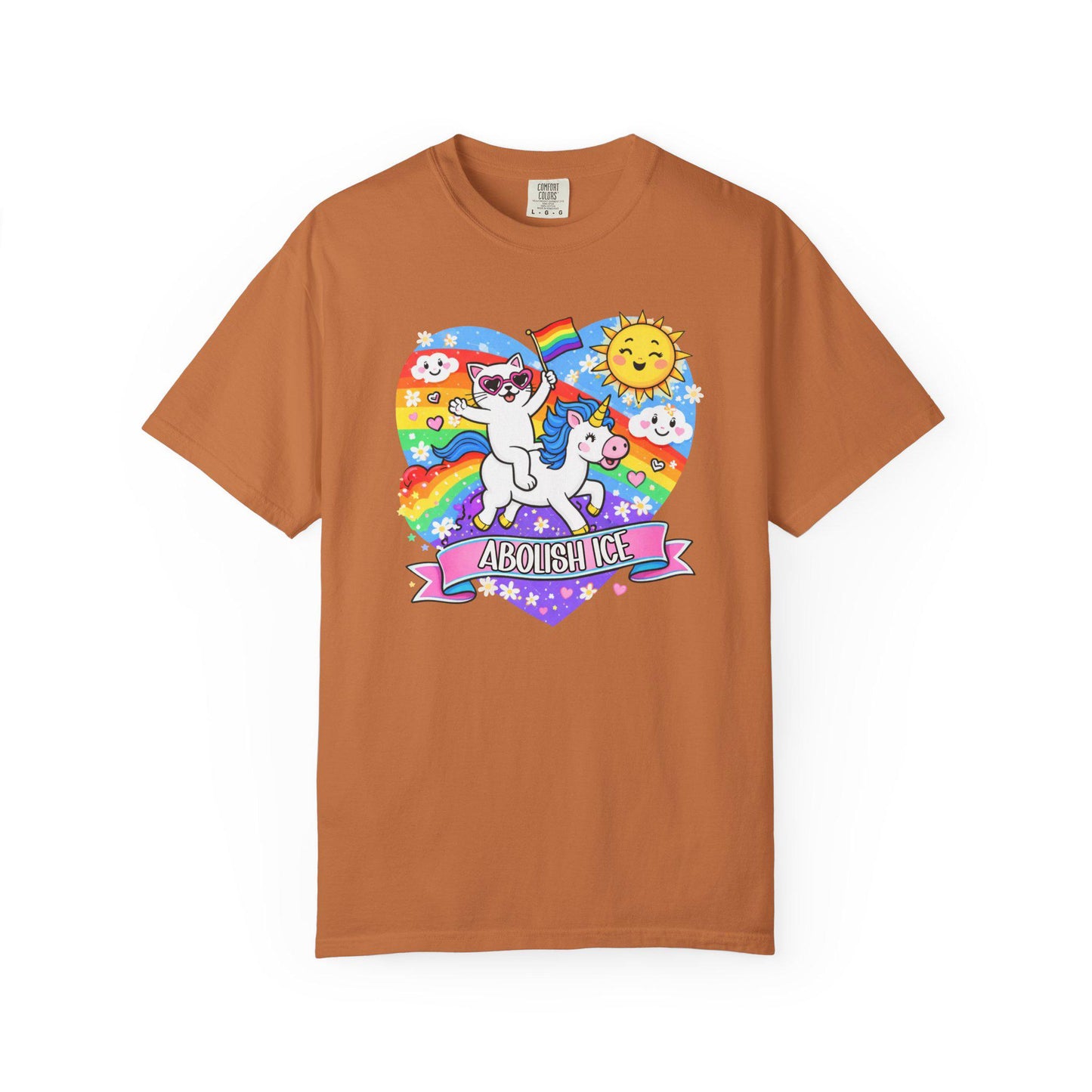 Abolish ICE TShirt, F*ck ICE Shirt Cute Cat, Unicorn Social Justice T-shirt, Human Rights LGBTQIA+ Tee, Immigrants Make American Great fdt