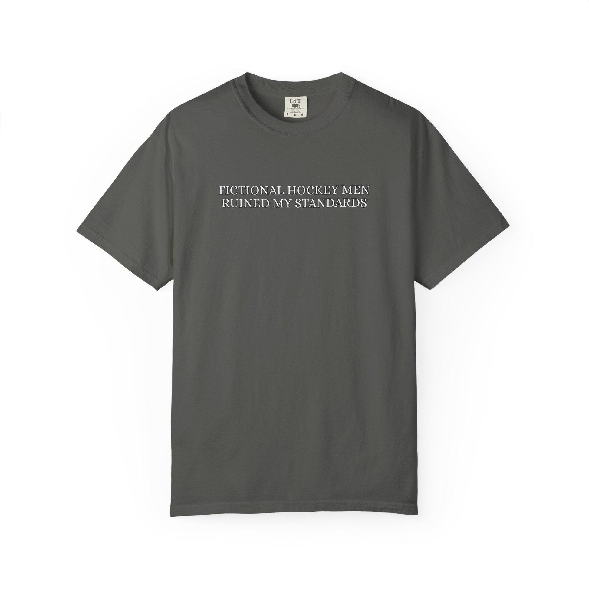 Hockey Romance Tshirt, Enemies to Lovers Hockey Tee, Fictional Men Ruined My Standards Shirt