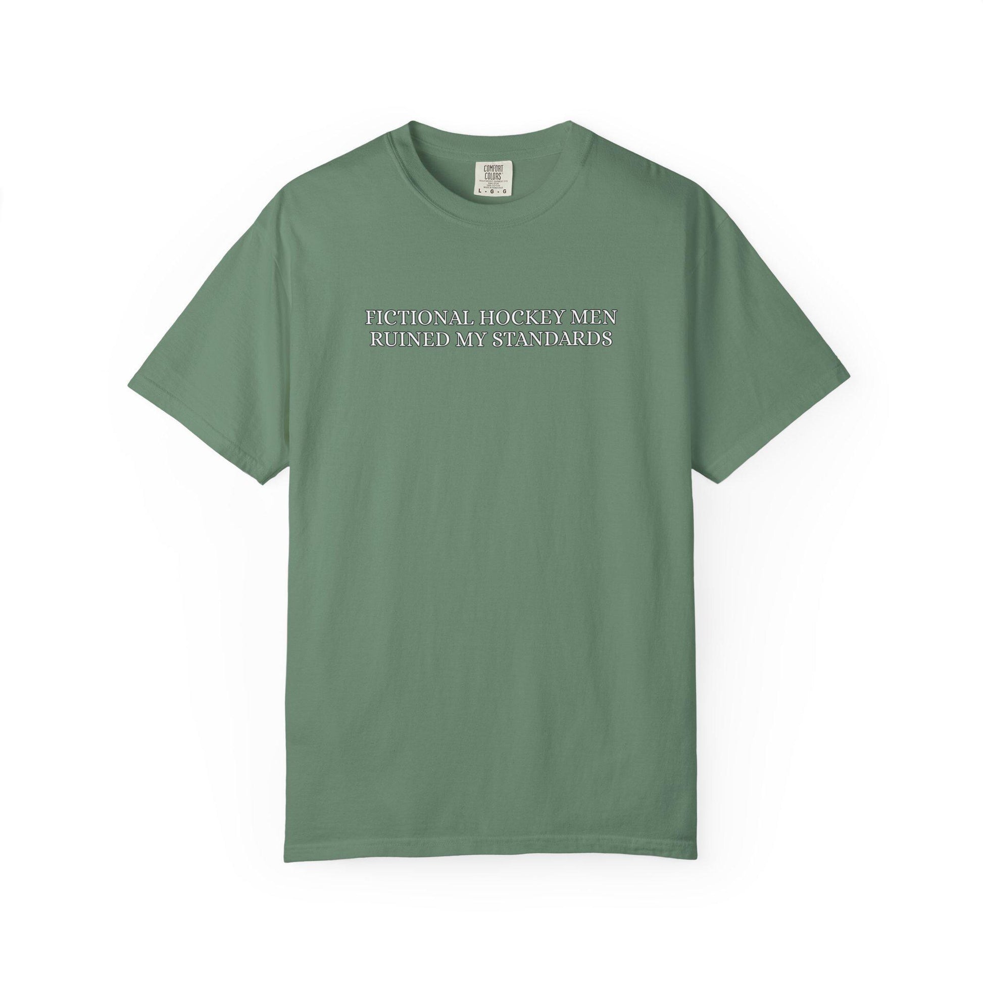 Hockey Romance Tshirt, Enemies to Lovers Hockey Tee, Fictional Men Ruined My Standards Shirt