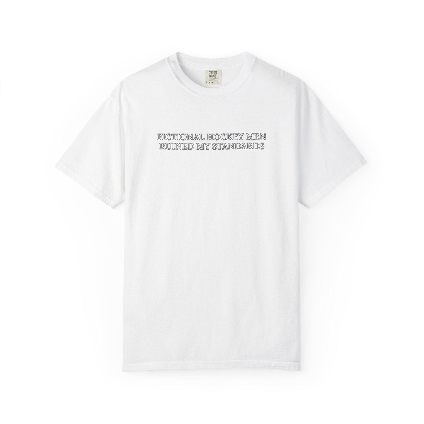 Hockey Romance Tshirt, Enemies to Lovers Hockey Tee, Fictional Men Ruined My Standards Shirt