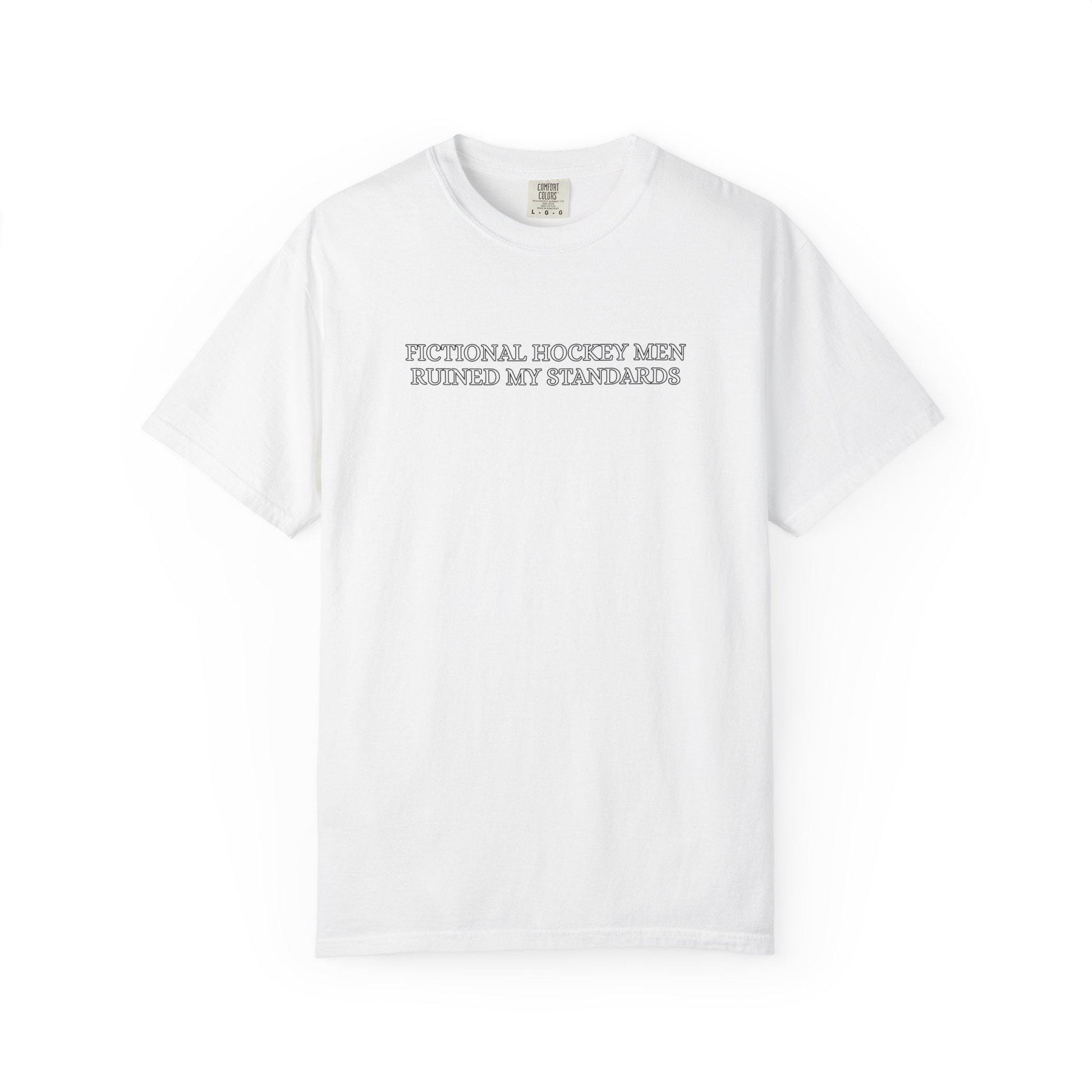 Hockey Romance Tshirt, Enemies to Lovers Hockey Tee, Fictional Men Ruined My Standards Shirt
