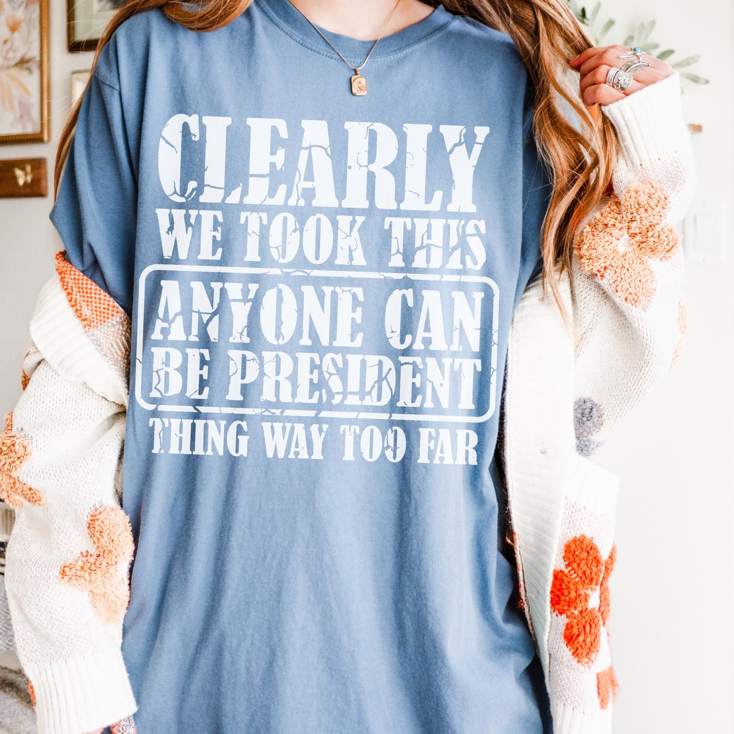 Not My President Tshirt, Subtle FDT Shirt, Leftist Tee For Democract Rally, Comfort Colors Anti Trump Anti MAGA Tshirt