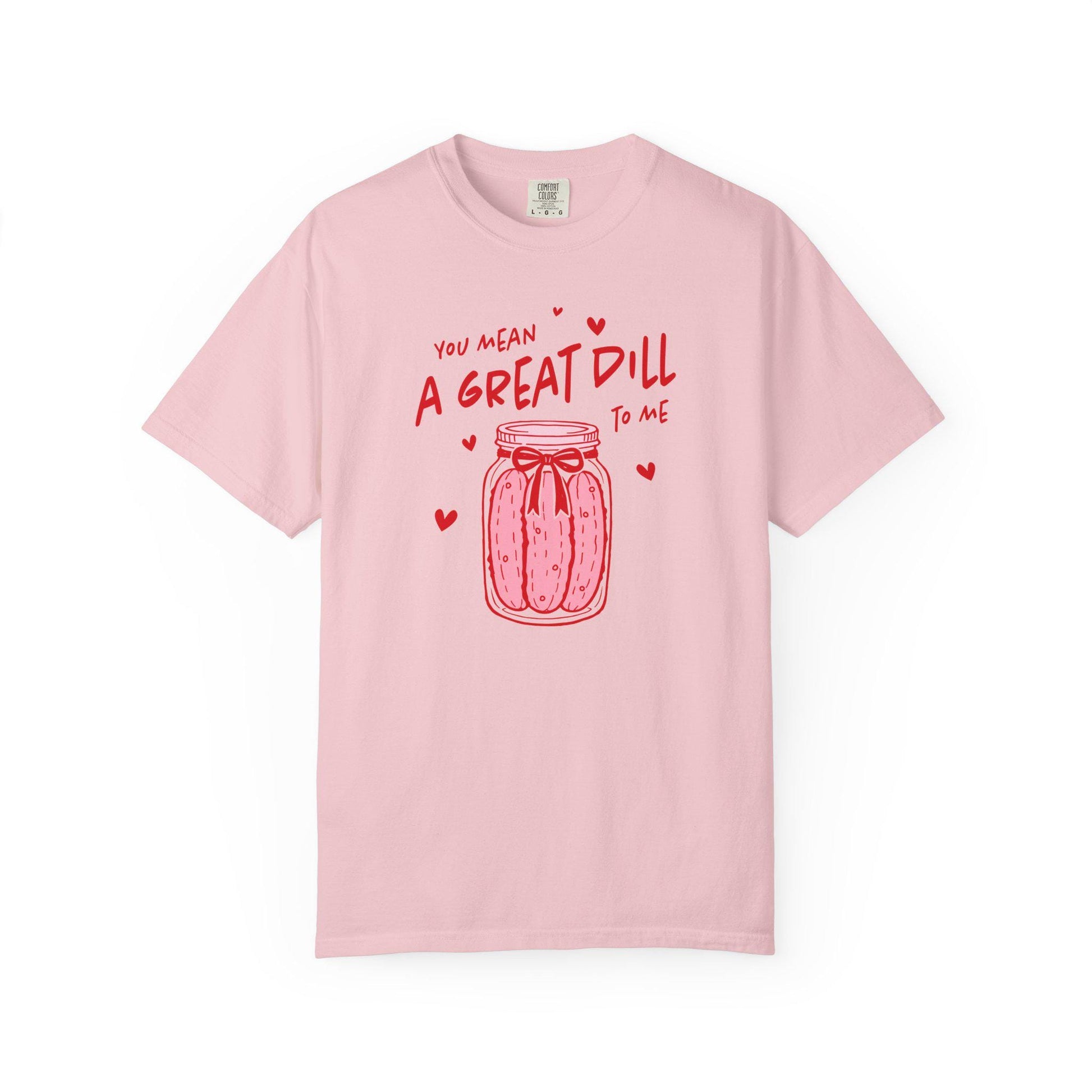 Valentines Day Dill Pickle Tshirt, Pink Lover of Pickles Tee, Shirt For Partner, Funny T-Shirt