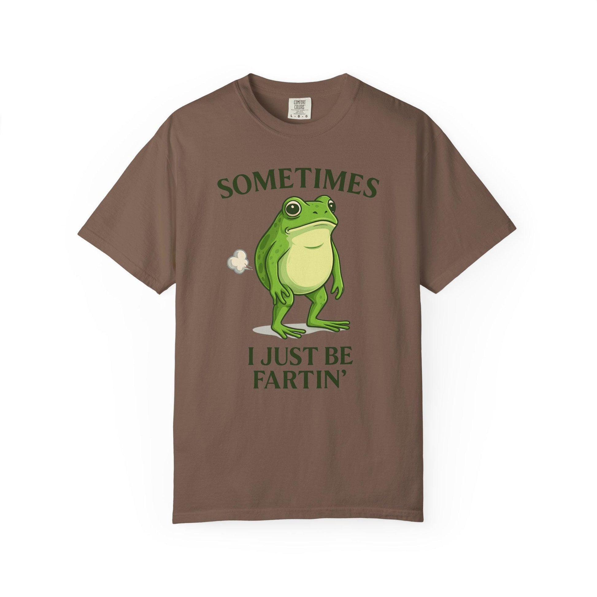 Farting Frog Tshirt, Hilarious Gag Gift Toad Shirt, Flatulence Tee, Goofy Meme Animal Lover T-Shirt