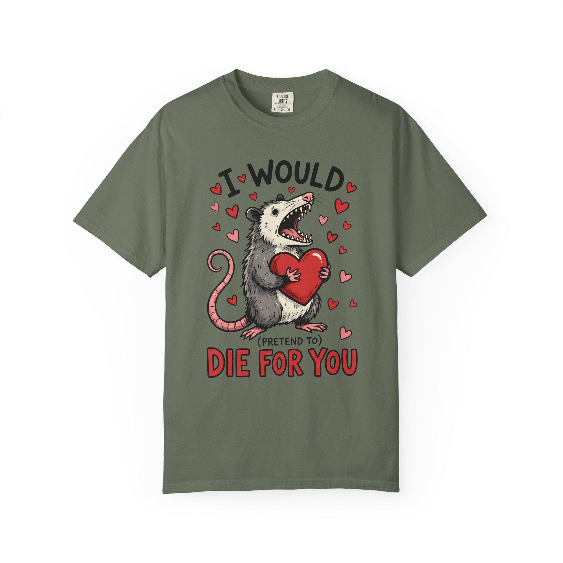 Funny Possum TShirt, Valentine’s Day Tee, Gag Gift Shirt, Animal Lover T-Shirt Idea