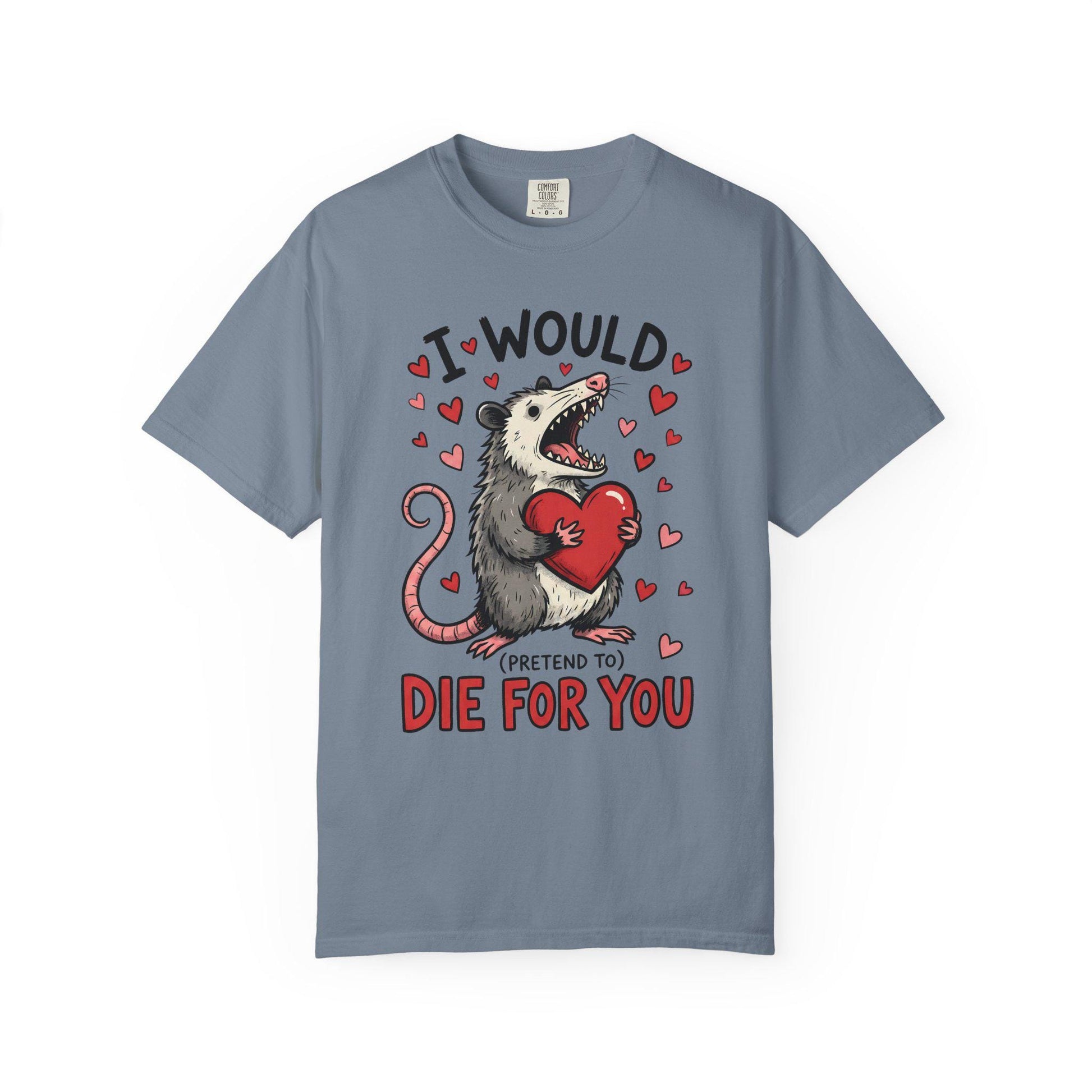 Funny Possum TShirt, Valentine’s Day Tee, Gag Gift Shirt, Animal Lover T-Shirt Idea