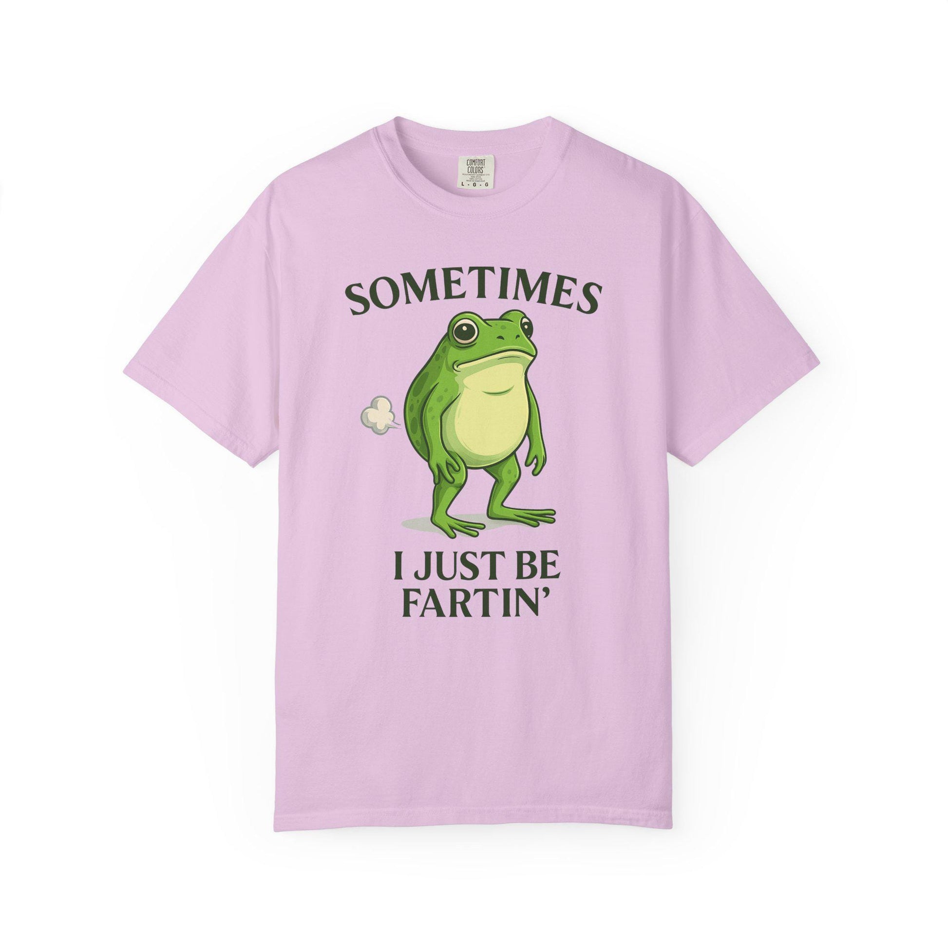 Farting Frog Tshirt, Hilarious Gag Gift Toad Shirt, Flatulence Tee, Goofy Meme Animal Lover T-Shirt
