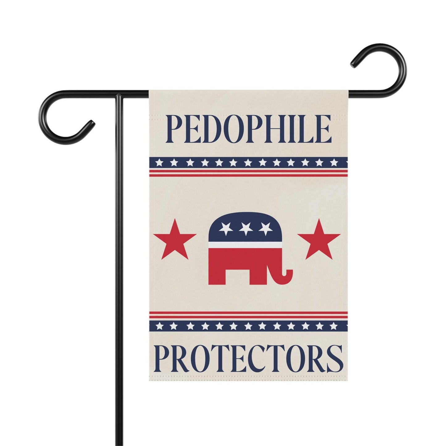 Republicans Are Pedo Protectors Garden Flag, Funny Anti-Trump Epstein Yard Banner, Anti-ICE Leftist Outdoor Decor