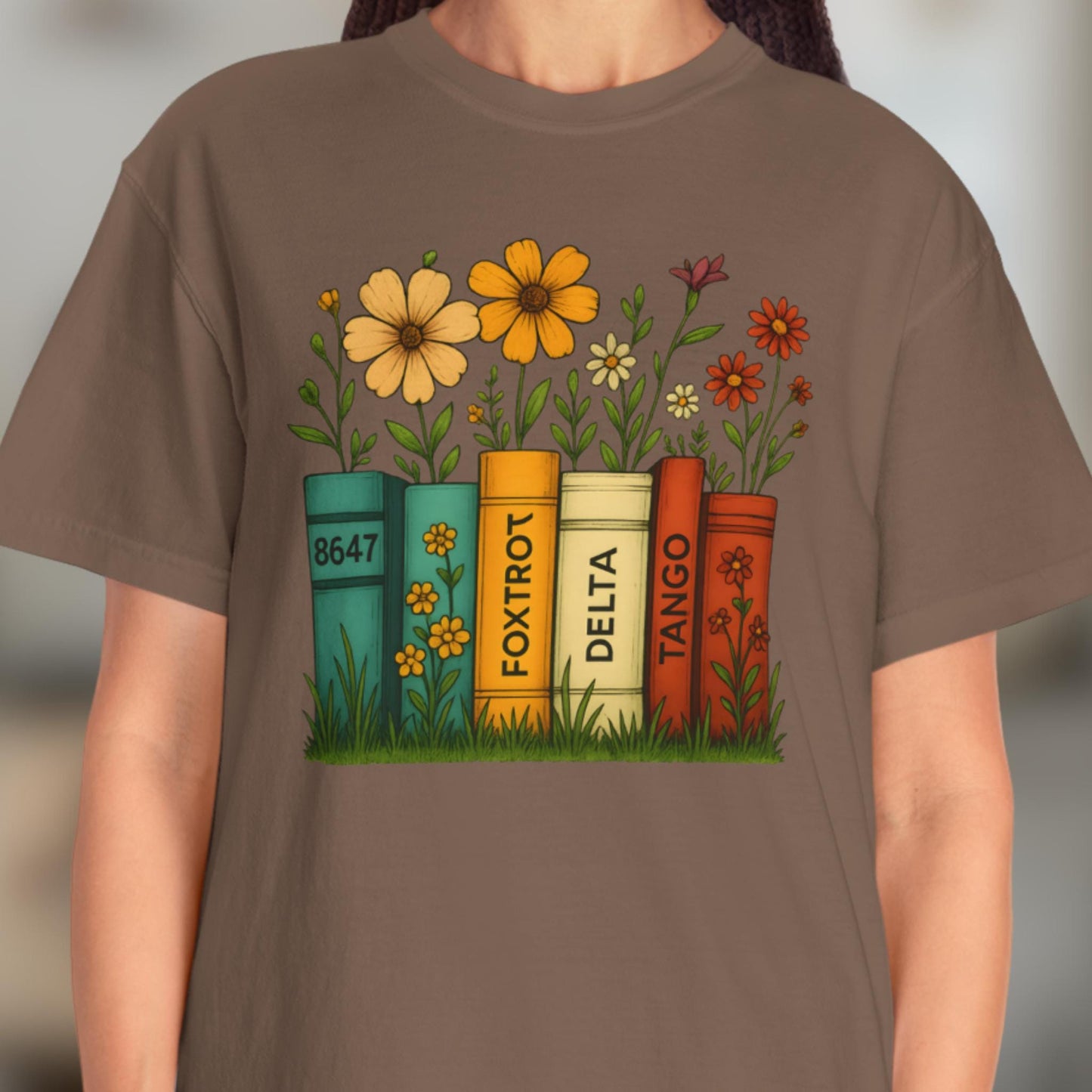 Foxtrot Delta Tango Tshirt, Subtle FDT Shirt, 8647 Anti Trump Tee, Progressive Socialist Flowers Banned Books T-Shirt