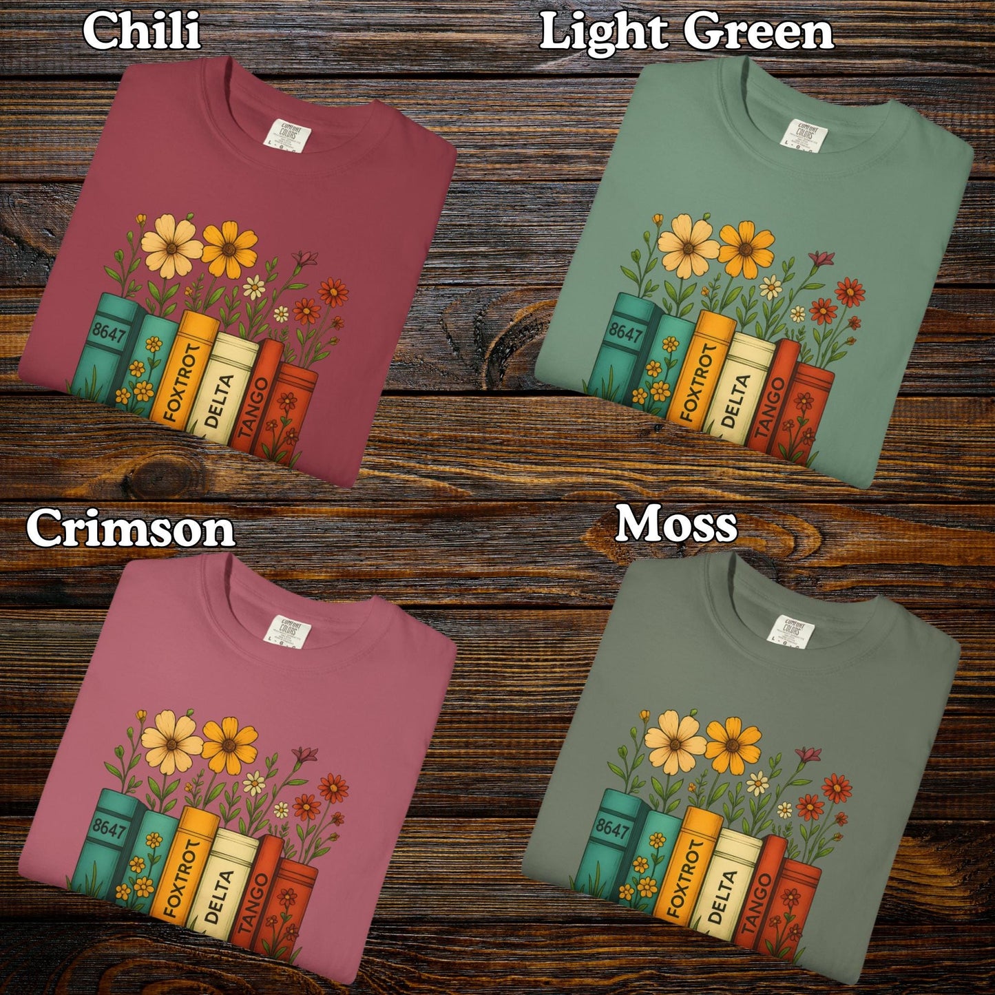 Foxtrot Delta Tango Tshirt, Subtle FDT Shirt, 8647 Anti Trump Tee, Progressive Socialist Flowers Banned Books T-Shirt