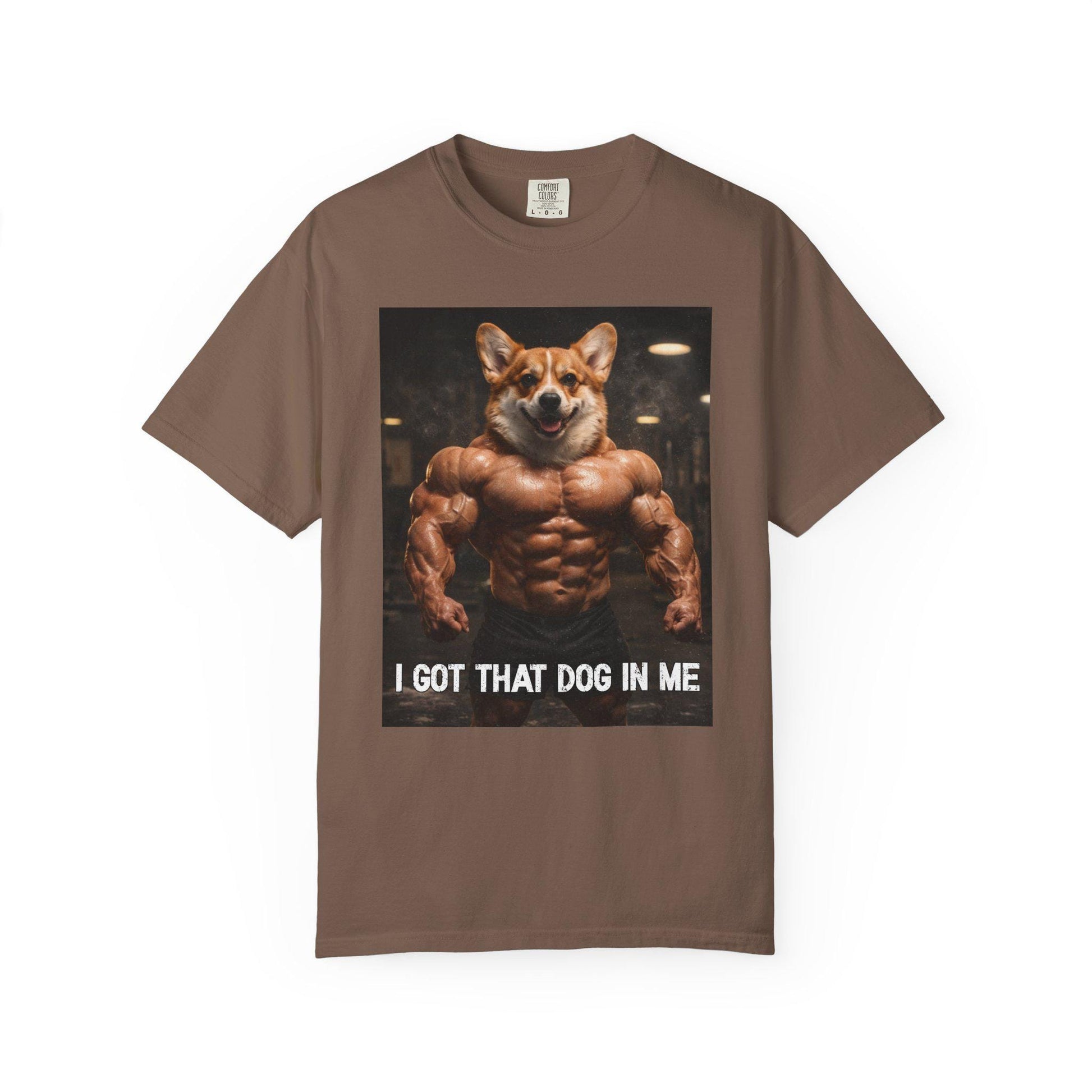 I Got That Dog In Me T-Shirt, Corgi Shirt, Vintage Destressed Gym Rat Tshirt, Brainrot Dog Tee, Gen Z Joke Doggy Lover Comfort Colors®