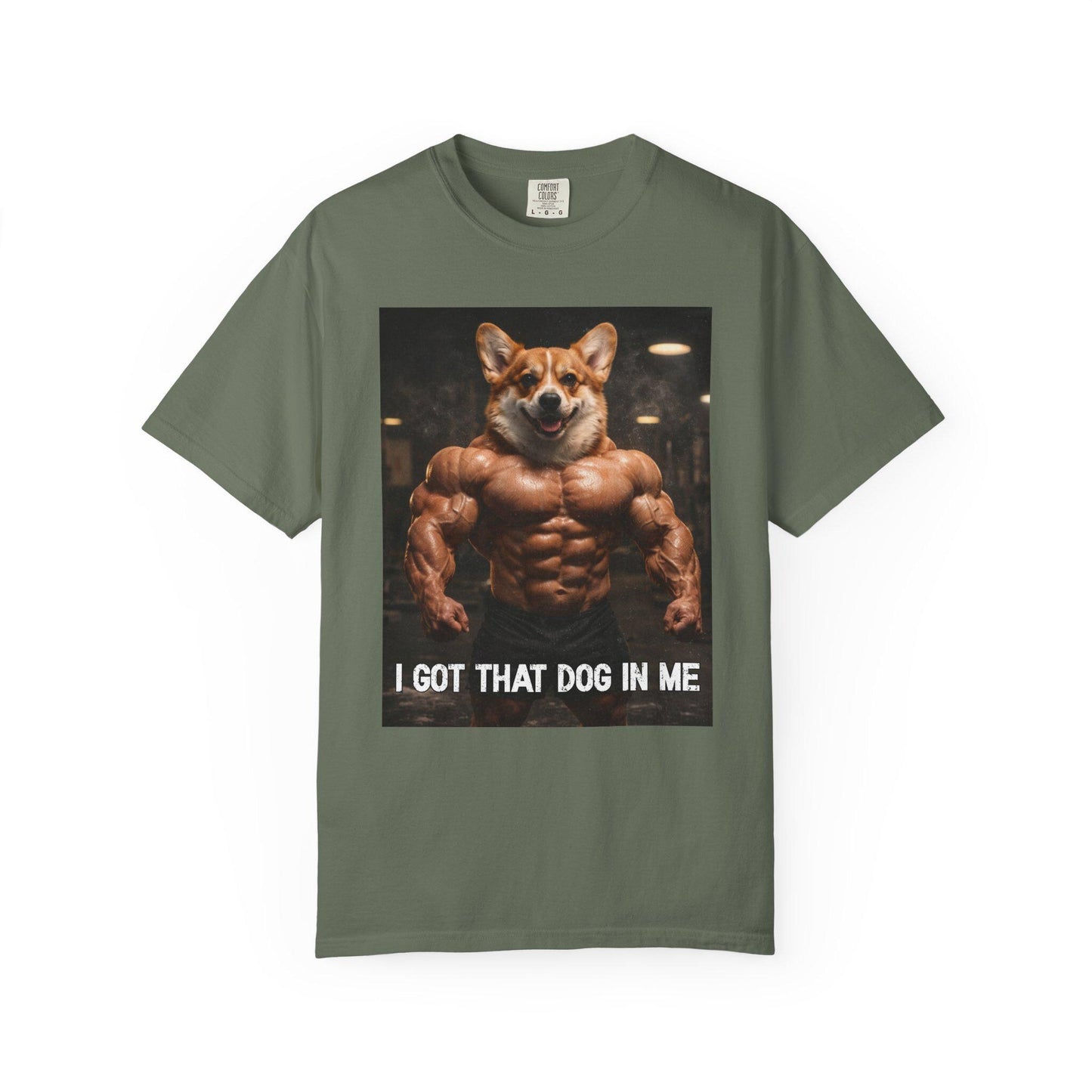 I Got That Dog In Me T-Shirt, Corgi Shirt, Vintage Destressed Gym Rat Tshirt, Brainrot Dog Tee, Gen Z Joke Doggy Lover Comfort Colors®