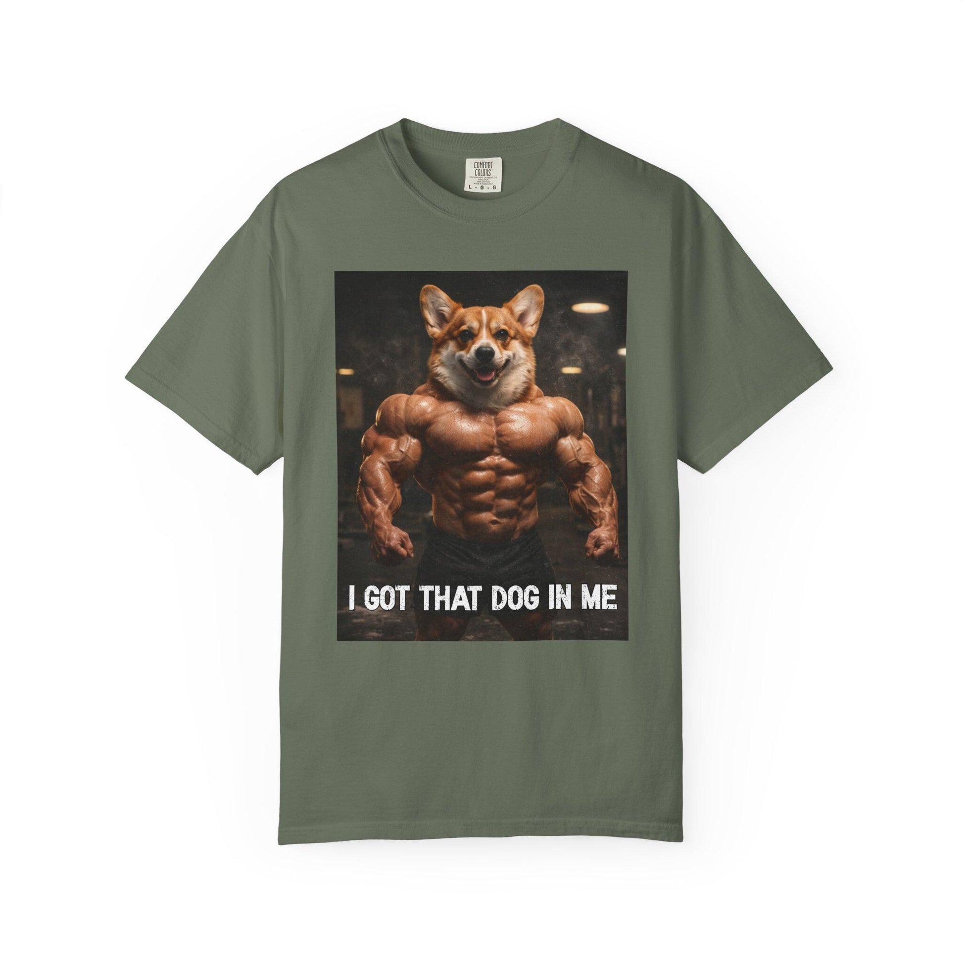 I Got That Dog In Me T-Shirt, Corgi Shirt, Vintage Destressed Gym Rat Tshirt, Brainrot Dog Tee, Gen Z Joke Doggy Lover Comfort Colors®