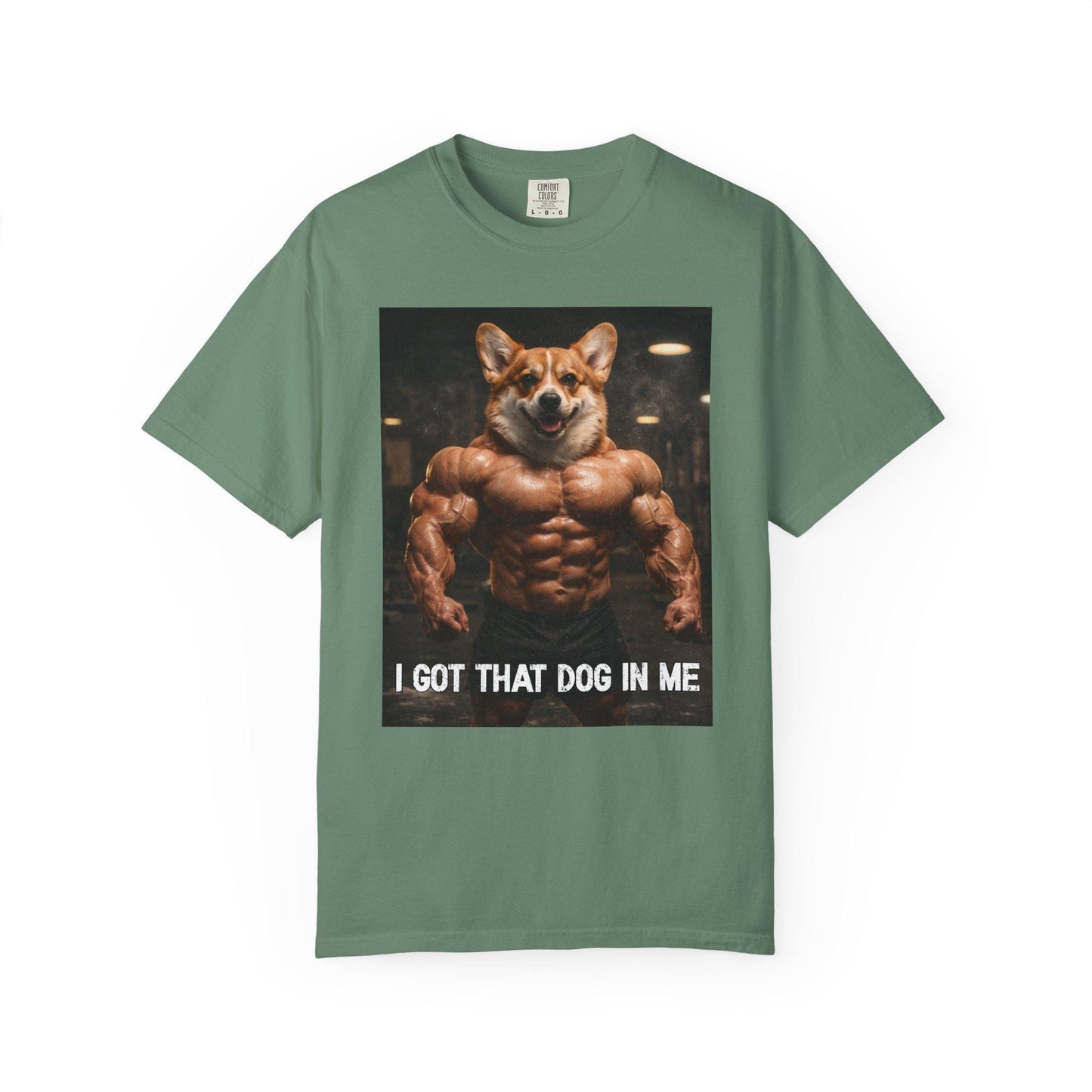 I Got That Dog In Me T-Shirt, Corgi Shirt, Vintage Destressed Gym Rat Tshirt, Brainrot Dog Tee, Gen Z Joke Doggy Lover Comfort Colors®