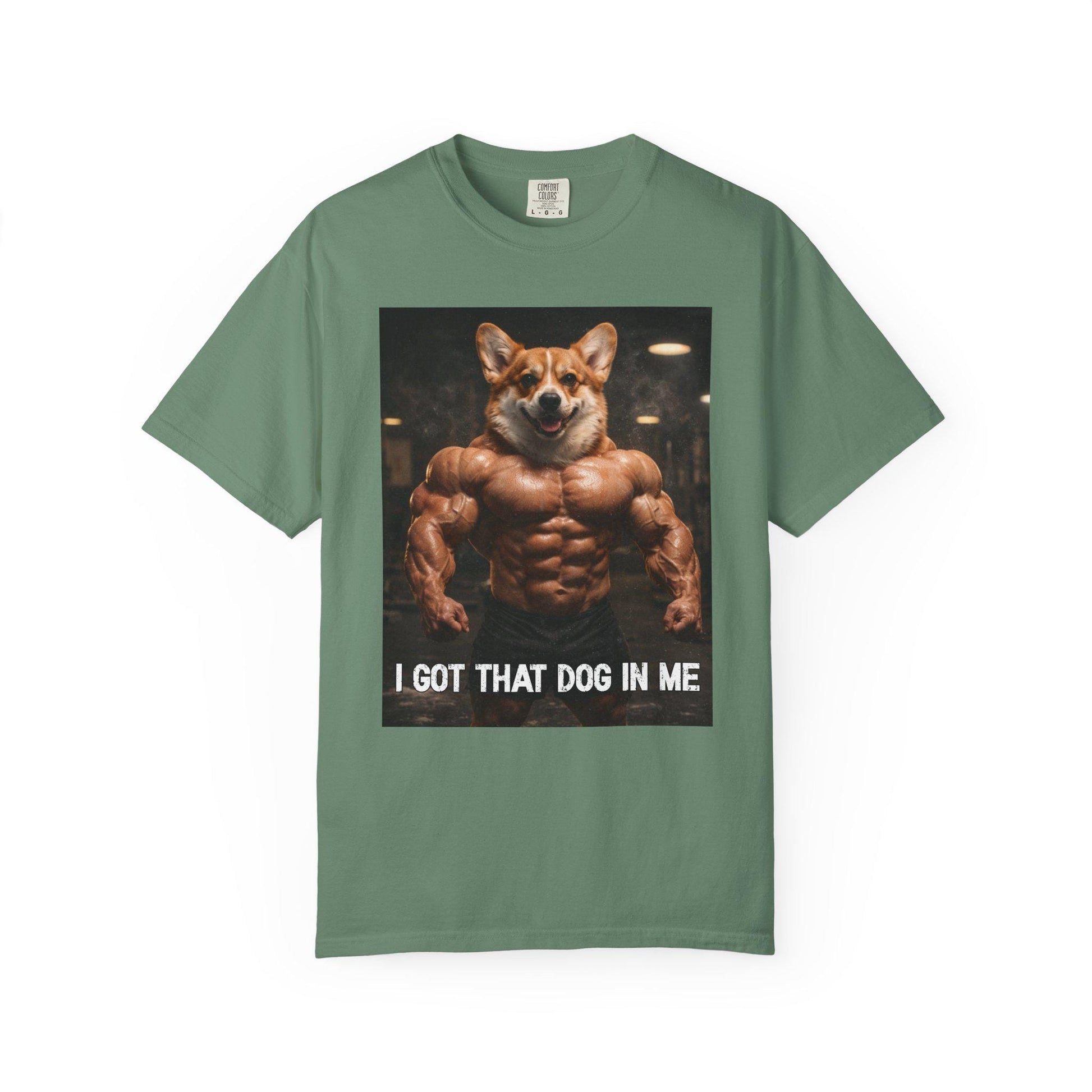 I Got That Dog In Me T-Shirt, Corgi Shirt, Vintage Destressed Gym Rat Tshirt, Brainrot Dog Tee, Gen Z Joke Doggy Lover Comfort Colors®