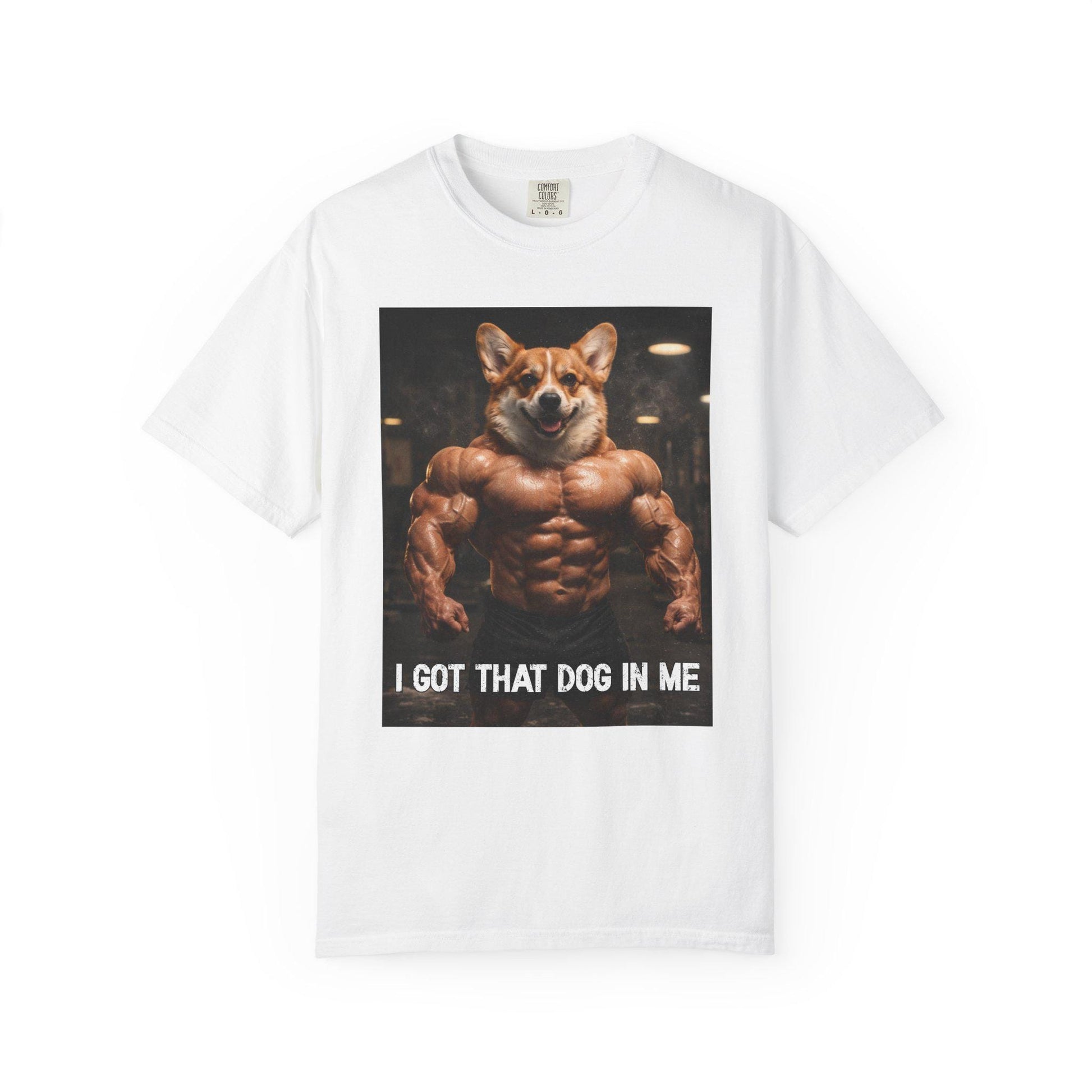 I Got That Dog In Me T-Shirt, Corgi Shirt, Vintage Destressed Gym Rat Tshirt, Brainrot Dog Tee, Gen Z Joke Doggy Lover Comfort Colors®
