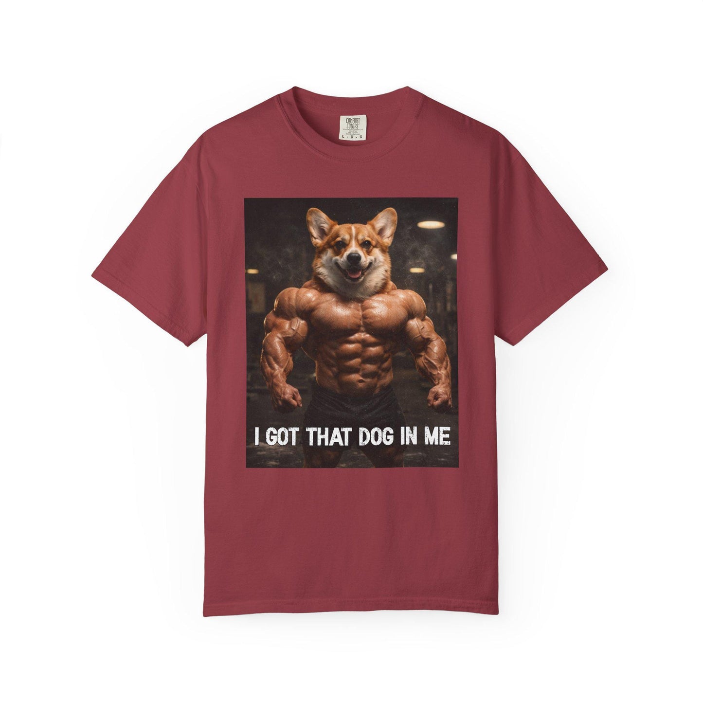 I Got That Dog In Me T-Shirt, Corgi Shirt, Vintage Destressed Gym Rat Tshirt, Brainrot Dog Tee, Gen Z Joke Doggy Lover Comfort Colors®