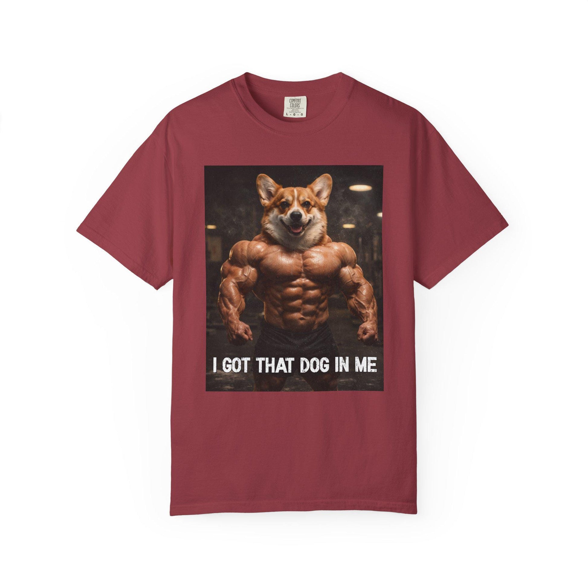 I Got That Dog In Me T-Shirt, Corgi Shirt, Vintage Destressed Gym Rat Tshirt, Brainrot Dog Tee, Gen Z Joke Doggy Lover Comfort Colors®