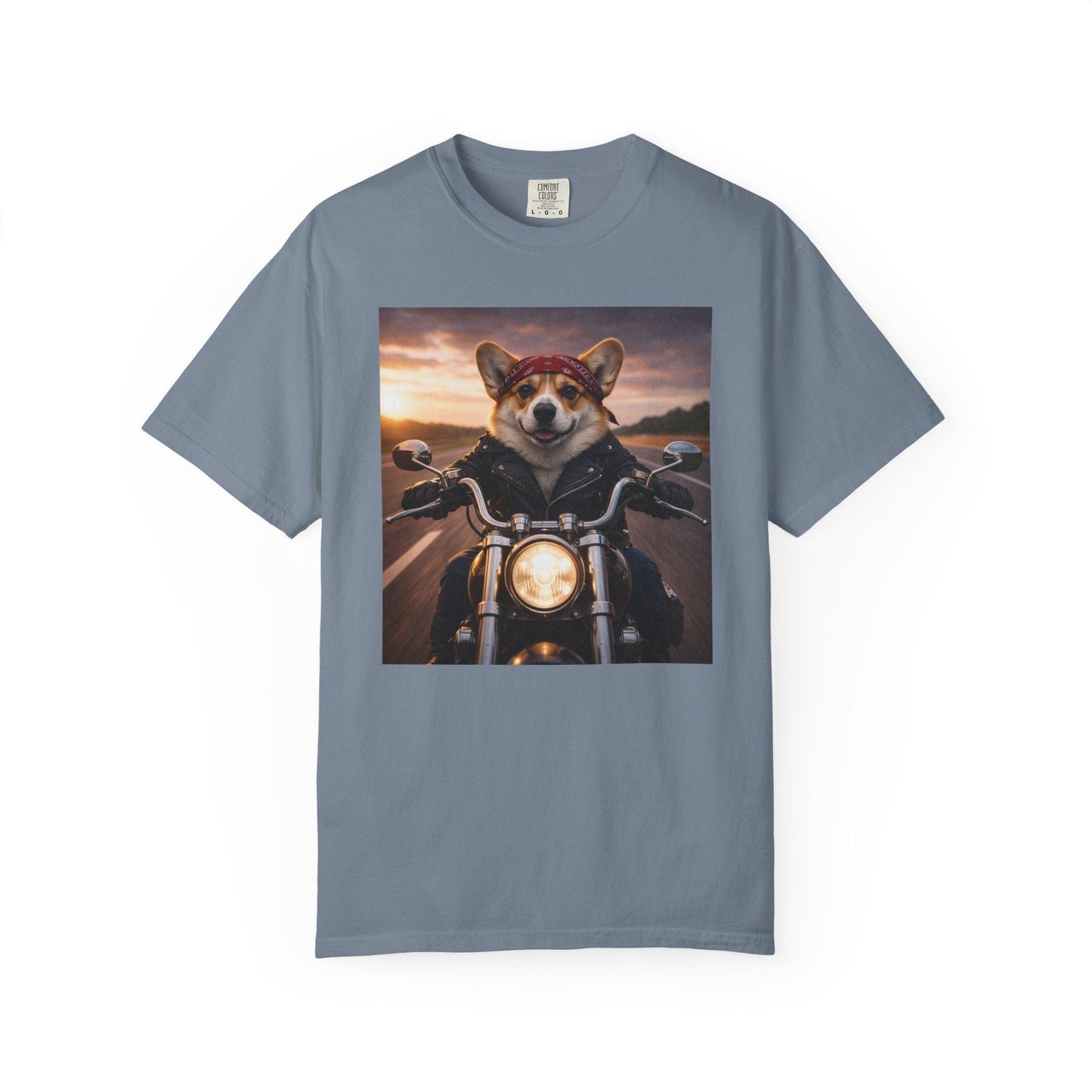 Biker Corgi Shirt, Hilarious Bike Life T-Shirt, Dog On Motorcycle Tshirt, Tee For Biker Husband Fathers Day Idea, Corgi Dad Gag Gift