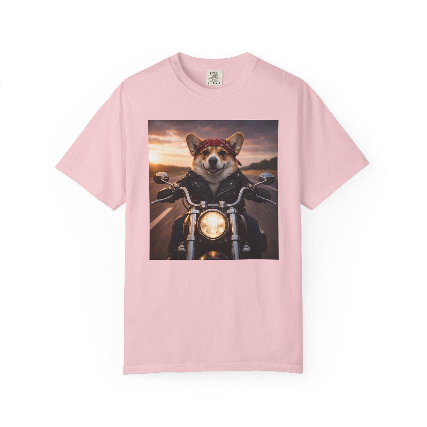 Biker Corgi Shirt, Hilarious Bike Life T-Shirt, Dog On Motorcycle Tshirt, Tee For Biker Husband Fathers Day Idea, Corgi Dad Gag Gift