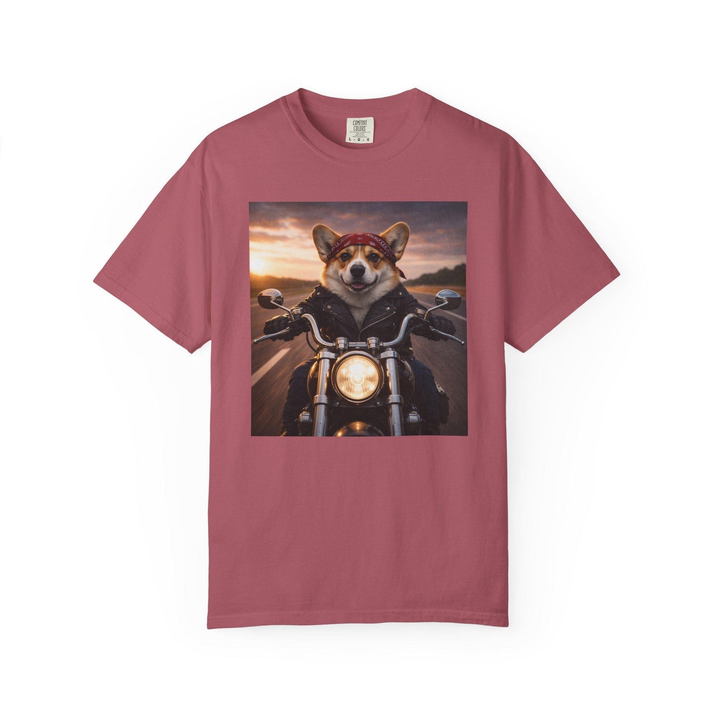 Biker Corgi Shirt, Hilarious Bike Life T-Shirt, Dog On Motorcycle Tshirt, Tee For Biker Husband Fathers Day Idea, Corgi Dad Gag Gift