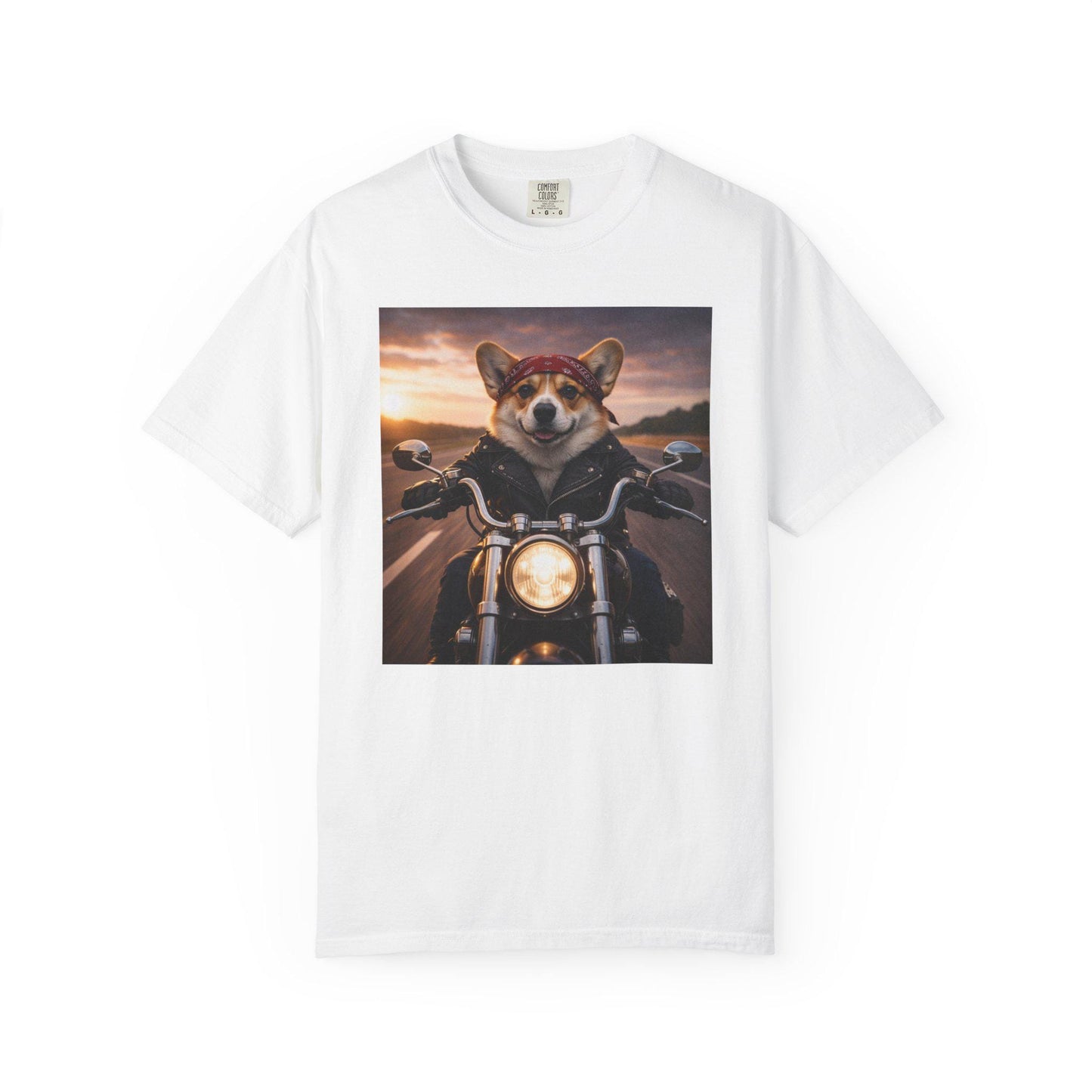 Biker Corgi Shirt, Hilarious Bike Life T-Shirt, Dog On Motorcycle Tshirt, Tee For Biker Husband Fathers Day Idea, Corgi Dad Gag Gift