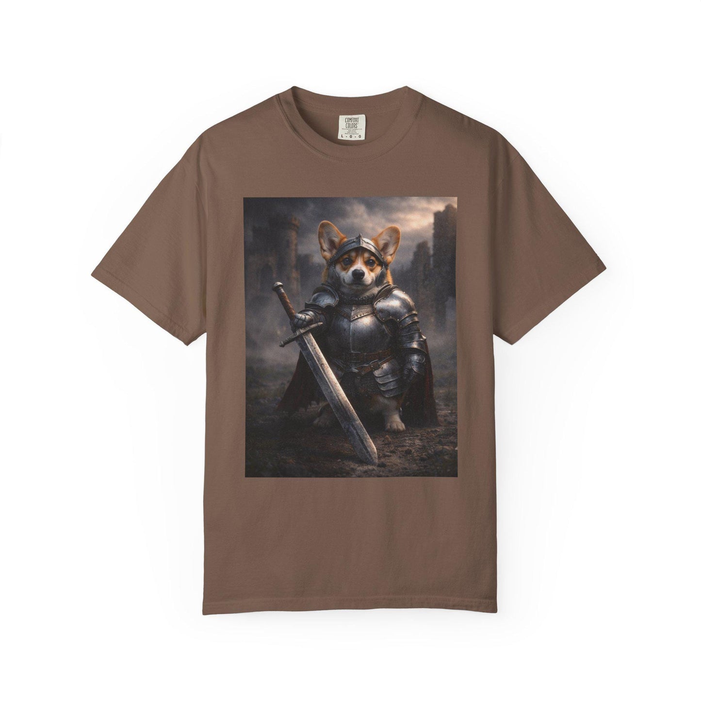 Corgi Shirt, Medieval Knight Dog T-Shirt, Funny Renaissance Corgi Dad TShirt, I Love My Corgi Tee, Hilarious Gag Gift