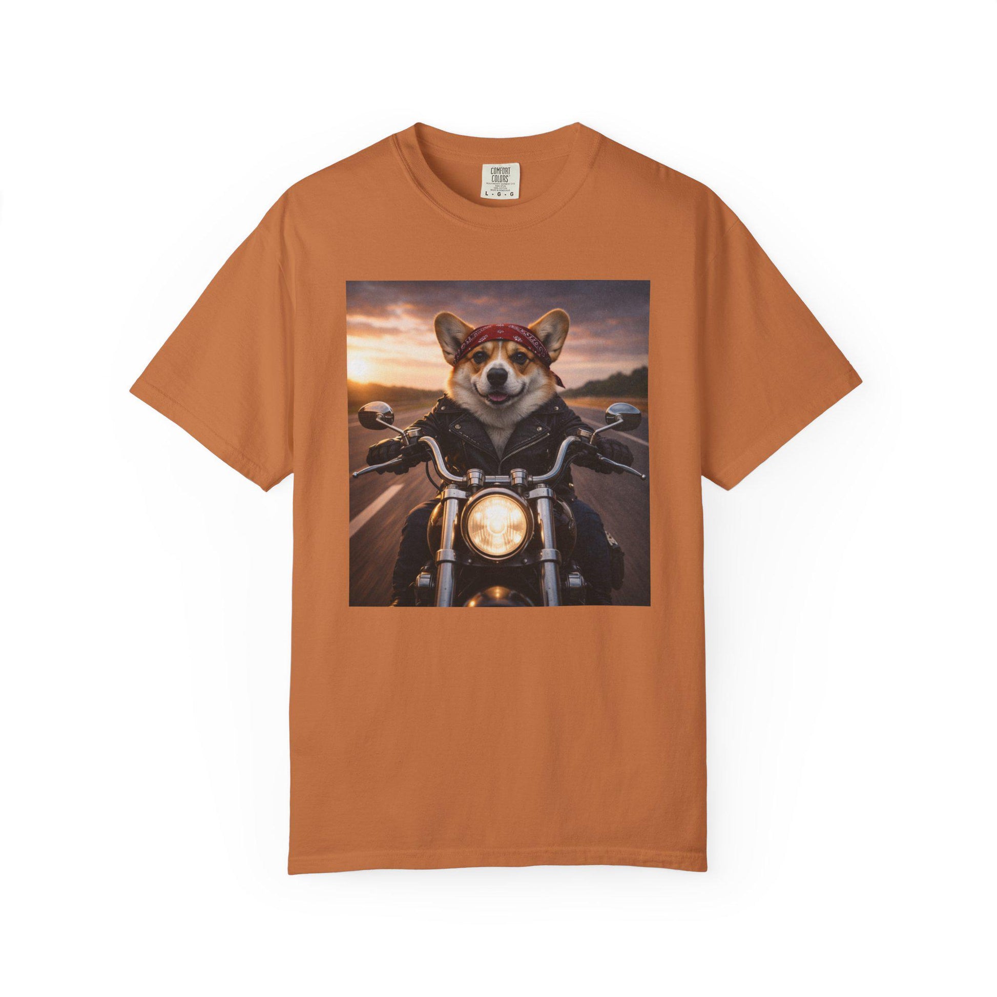 Biker Corgi Shirt, Hilarious Bike Life T-Shirt, Dog On Motorcycle Tshirt, Tee For Biker Husband Fathers Day Idea, Corgi Dad Gag Gift
