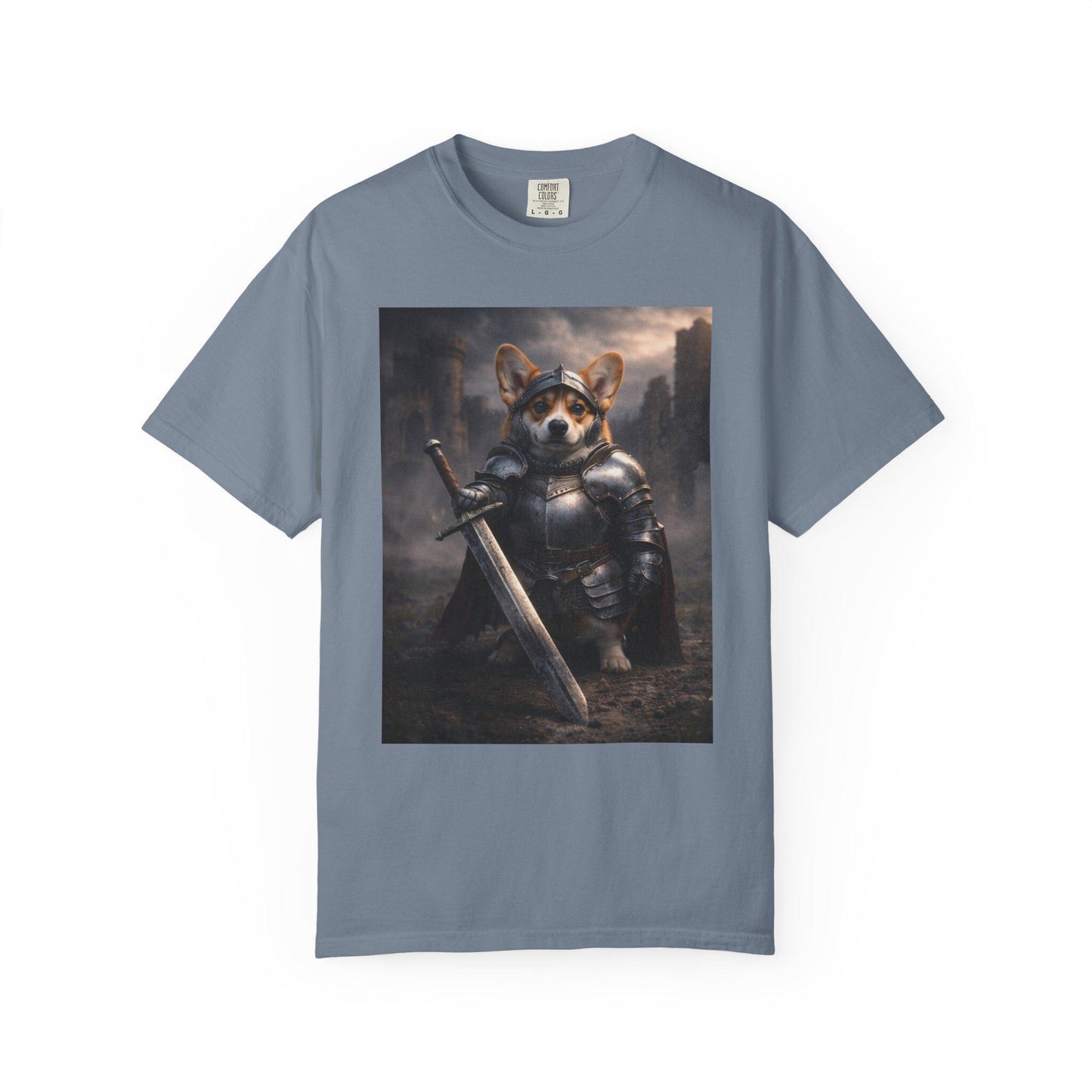 Corgi Shirt, Medieval Knight Dog T-Shirt, Funny Renaissance Corgi Dad TShirt, I Love My Corgi Tee, Hilarious Gag Gift