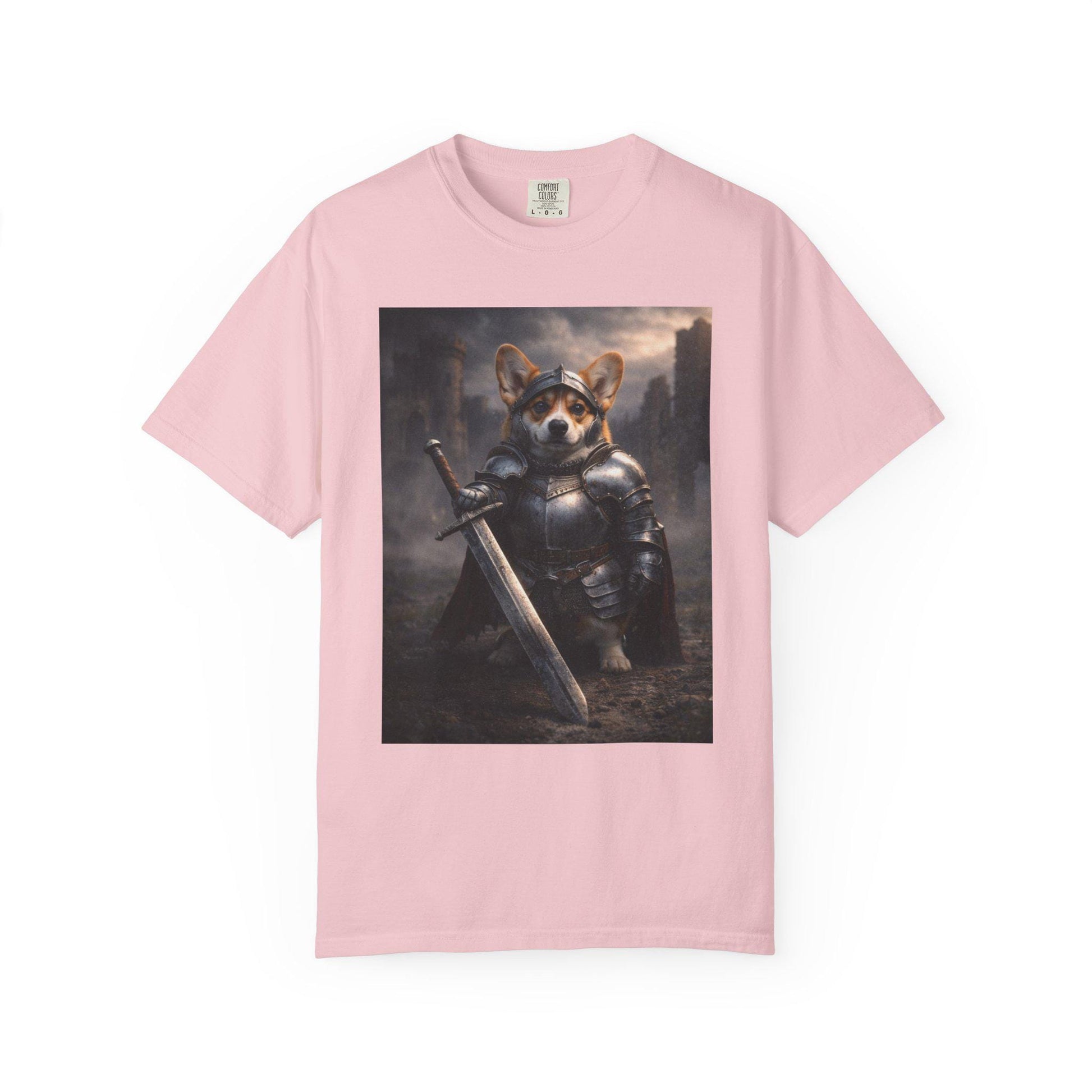 Corgi Shirt, Medieval Knight Dog T-Shirt, Funny Renaissance Corgi Dad TShirt, I Love My Corgi Tee, Hilarious Gag Gift