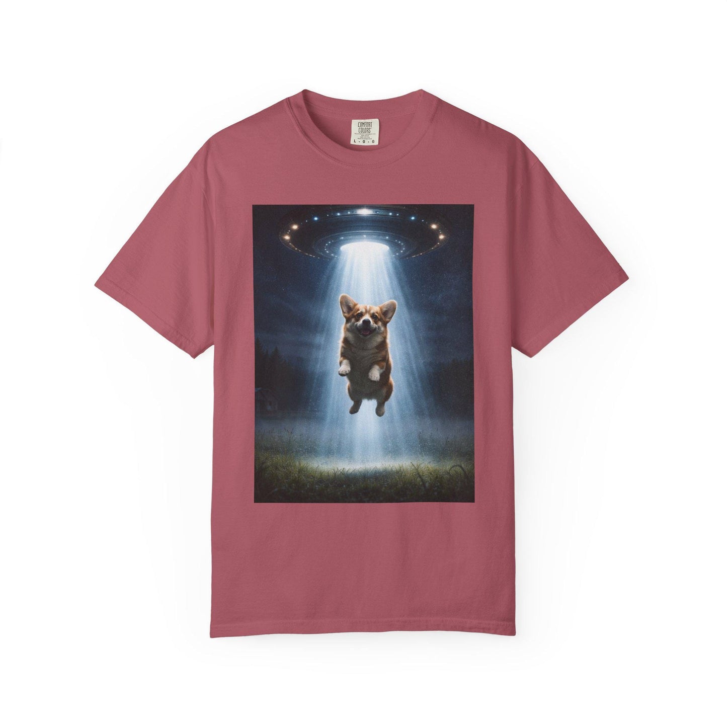 Corgi Shirt, Funny UFO T-Shirt, Hilarious Dog Lover Tshirt Gag Gift, Brainrot Meme Humor Tee, Corgi Mom Idea, Cursed Humor Gifts For Friend