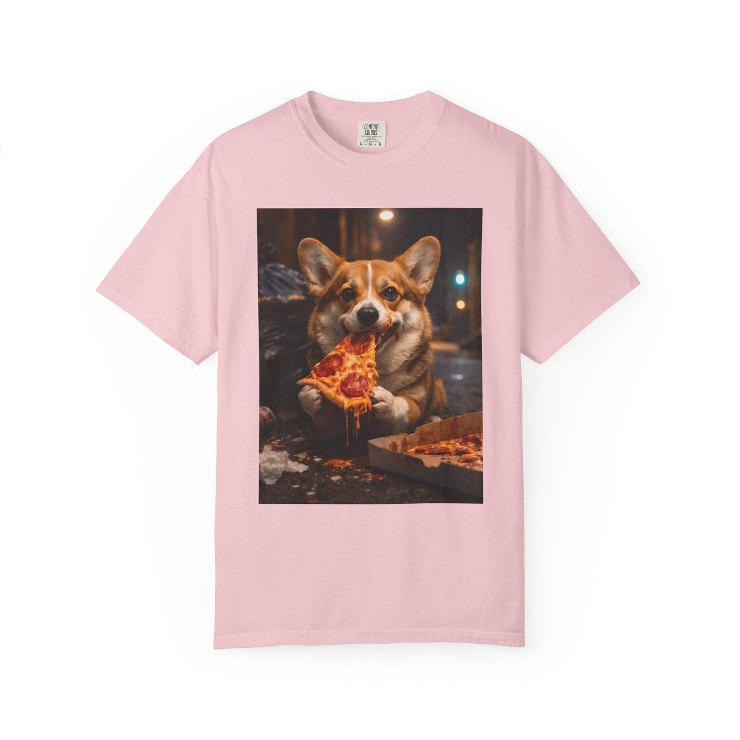 Corgi Shirt, Corgi Eating Pizza T-Shirt, Hilarious Meme Tee, Cursed Humor Tshirt Idea For Friend, Brainrot Gag Gift, Corgi Mom Joke