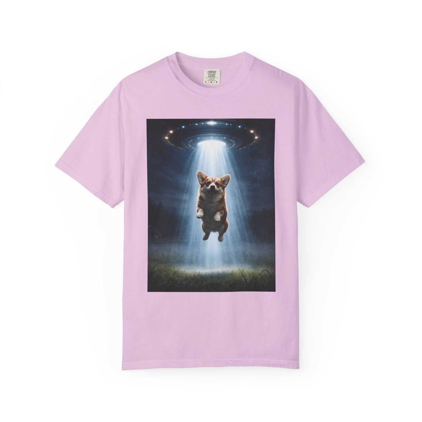 Corgi Shirt, Funny UFO T-Shirt, Hilarious Dog Lover Tshirt Gag Gift, Brainrot Meme Humor Tee, Corgi Mom Idea, Cursed Humor Gifts For Friend