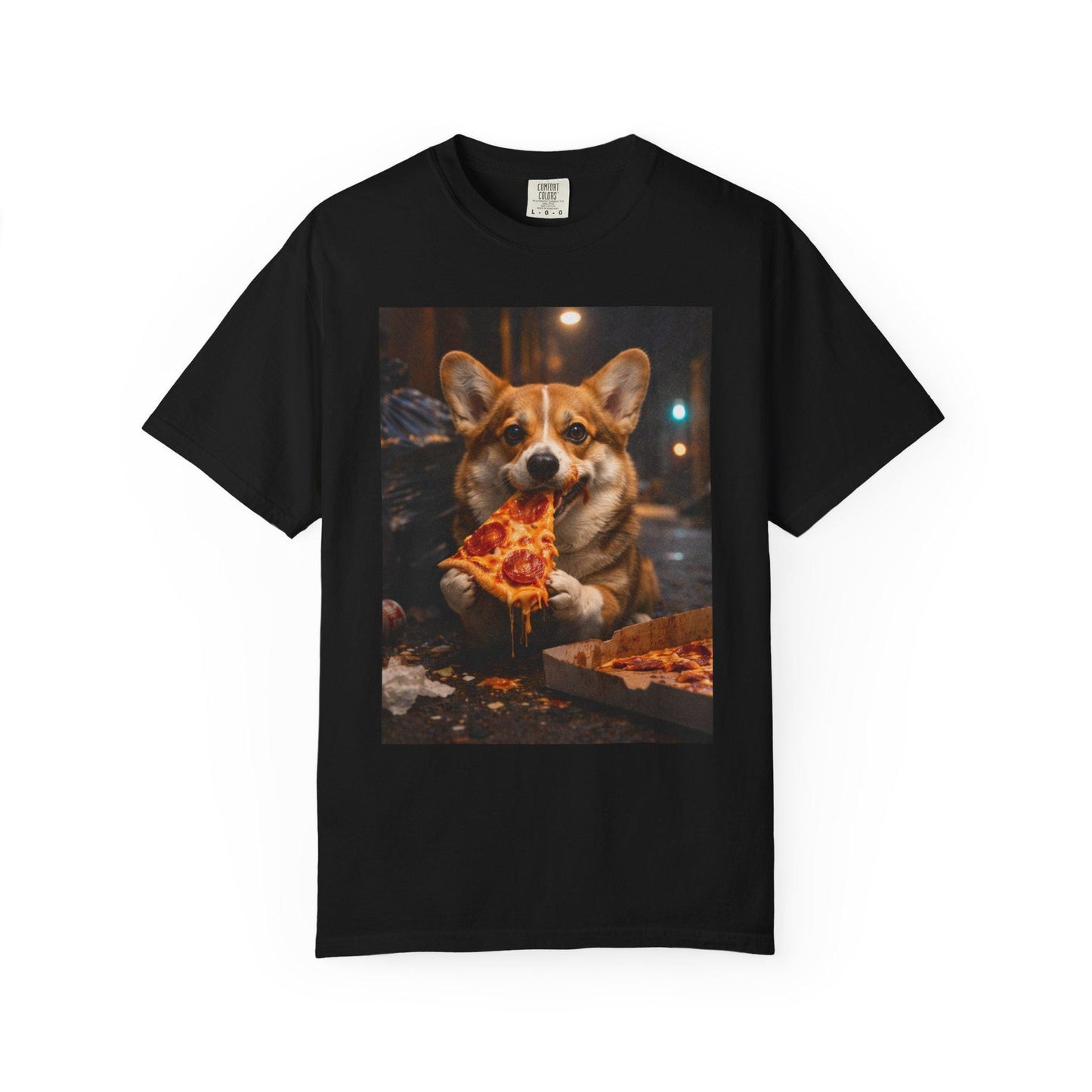 Corgi Shirt, Corgi Eating Pizza T-Shirt, Hilarious Meme Tee, Cursed Humor Tshirt Idea For Friend, Brainrot Gag Gift, Corgi Mom Joke
