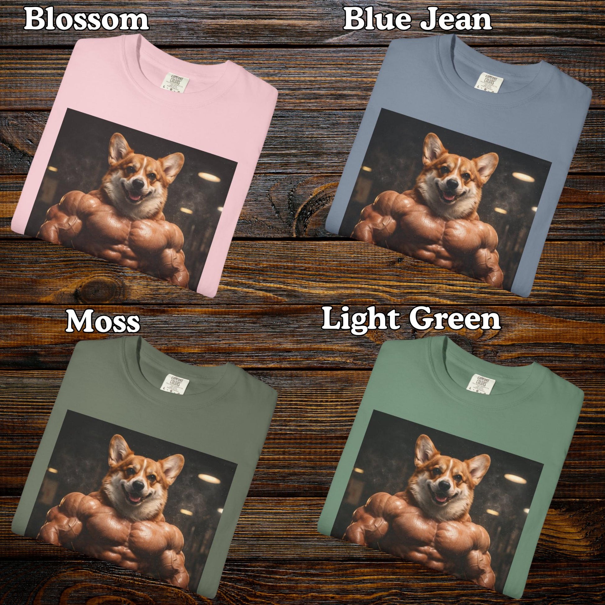 I Got That Dog In Me T-Shirt, Corgi Shirt, Vintage Destressed Gym Rat Tshirt, Brainrot Dog Tee, Gen Z Joke Doggy Lover Comfort Colors®
