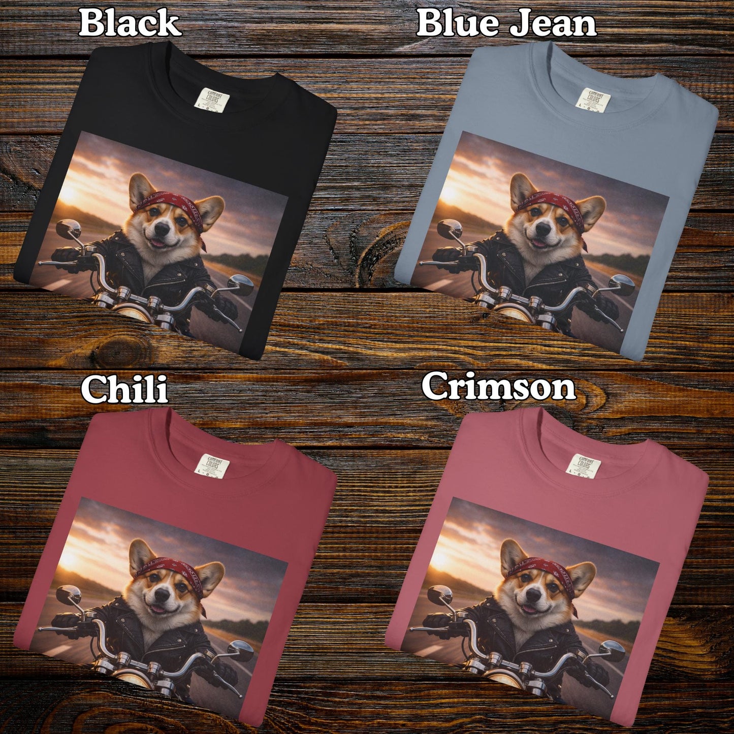 Biker Corgi Shirt, Hilarious Bike Life T-Shirt, Dog On Motorcycle Tshirt, Tee For Biker Husband Fathers Day Idea, Corgi Dad Gag Gift