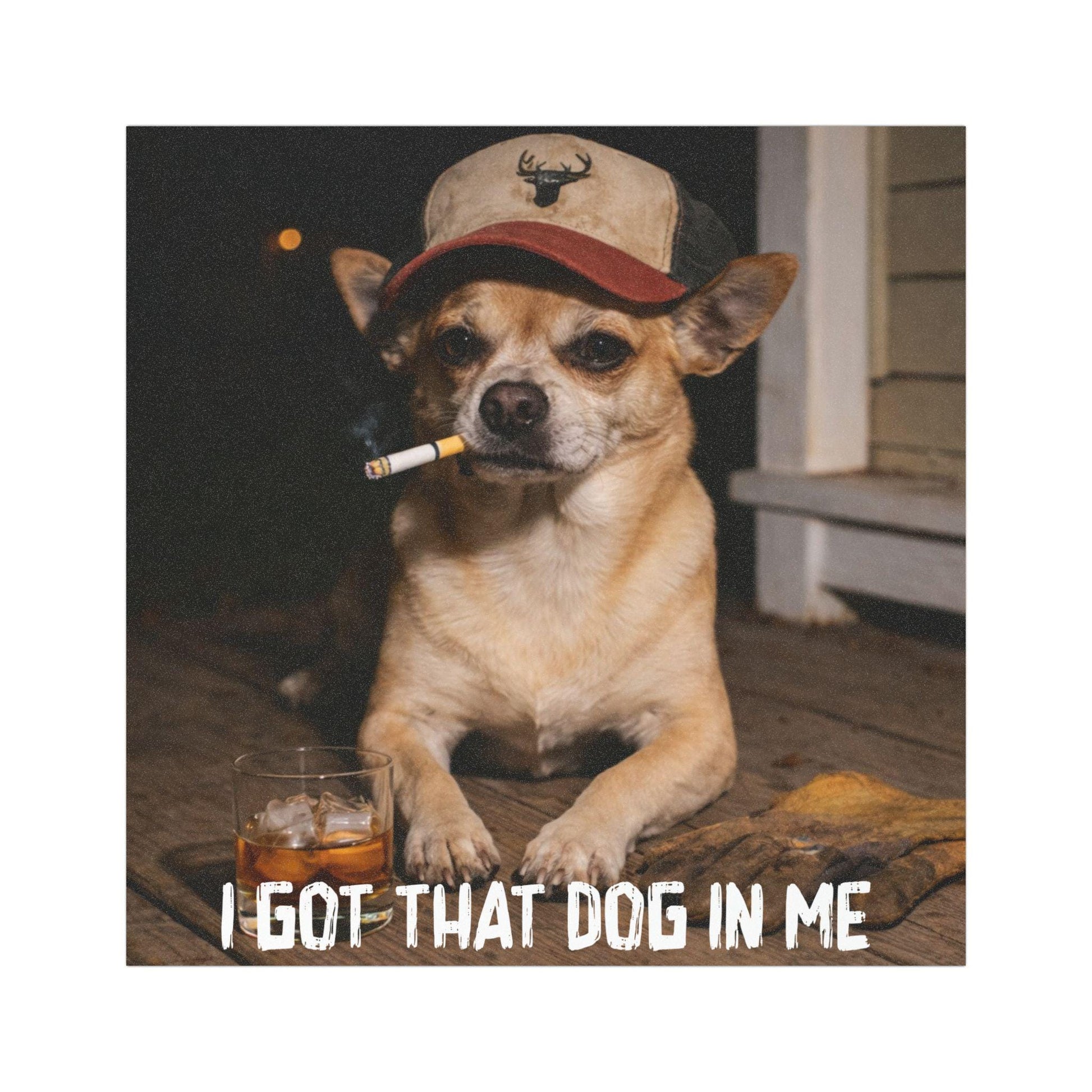 I Got That Dog In Me, Funny Chihuahua Car Magnet, Dog Dad Truck Blue Collar Man Gag Gift For Husband, Hilarious Dawg Chi Owner Meme Humor