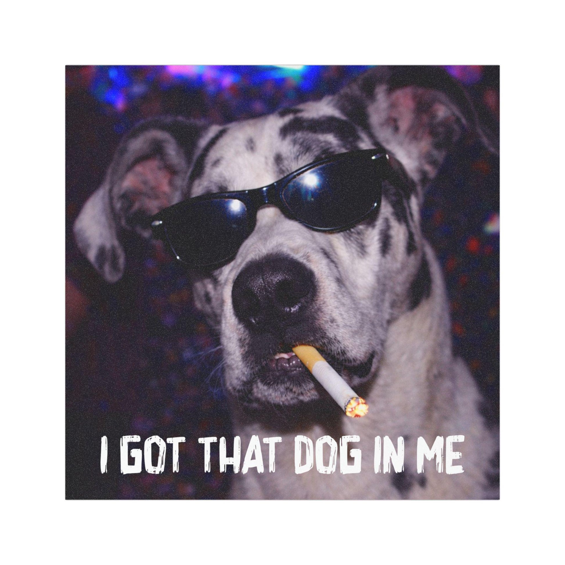 Funny Great Dane Car Magnet, Hilarious Smoking Night Club, Waterproof Party Animal Lover Gag Gift, I Got That Dog In Me y2k Cursed Humor