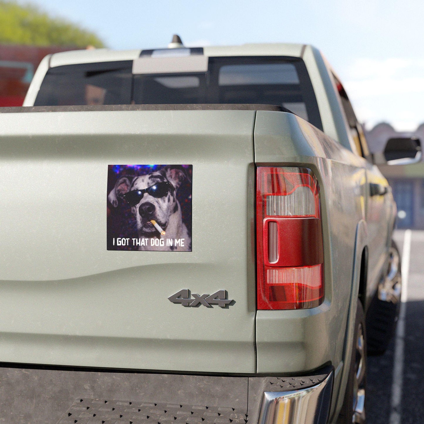 Funny Great Dane Car Magnet, Hilarious Smoking Night Club, Waterproof Party Animal Lover Gag Gift, I Got That Dog In Me y2k Cursed Humor
