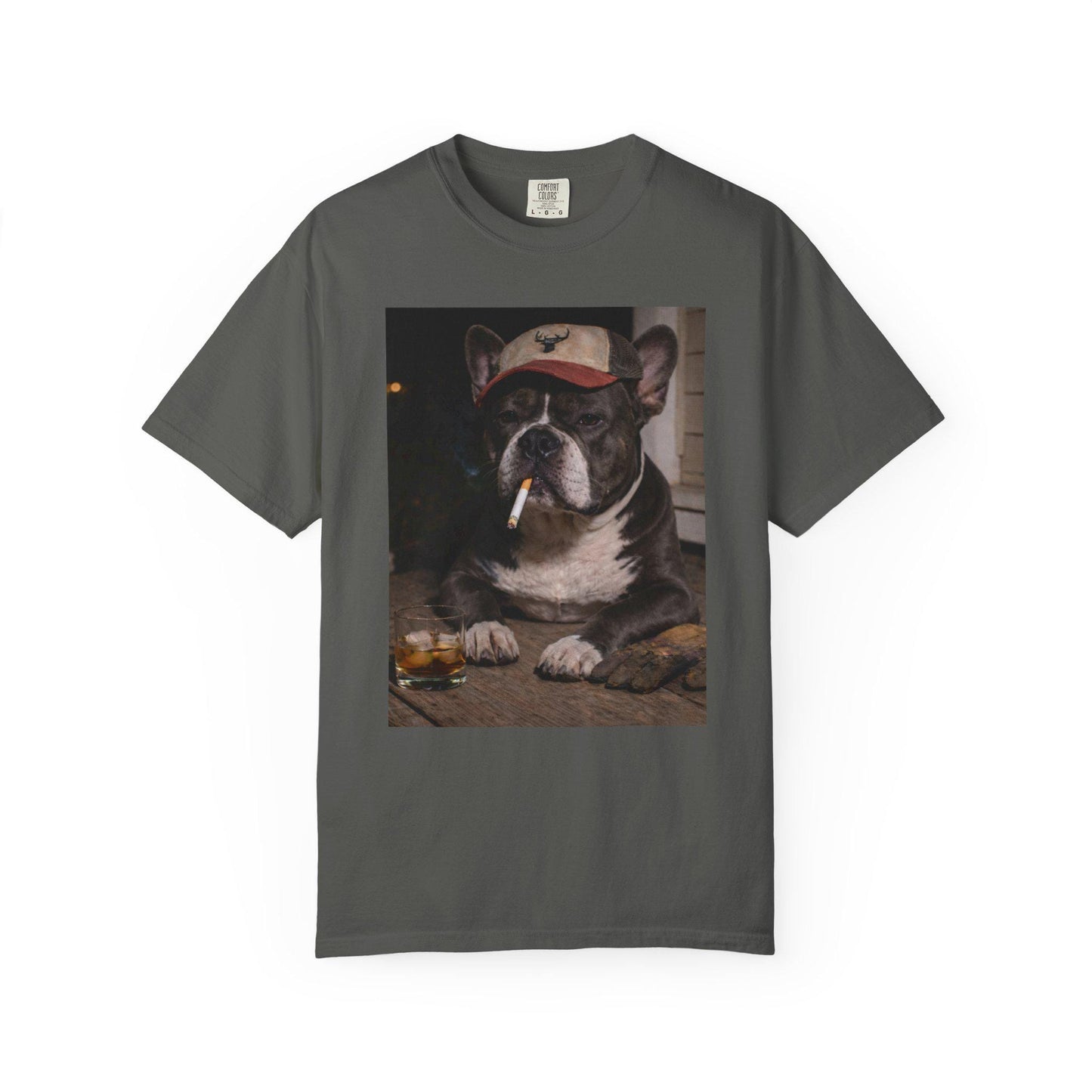Funny French Bulldog Shirt, Dog Dad T-Shirt, Blue Collar Man Gag Gift Tee For Husband, Frenchie Owner Meme Humor Comfort Colors® Tshirt