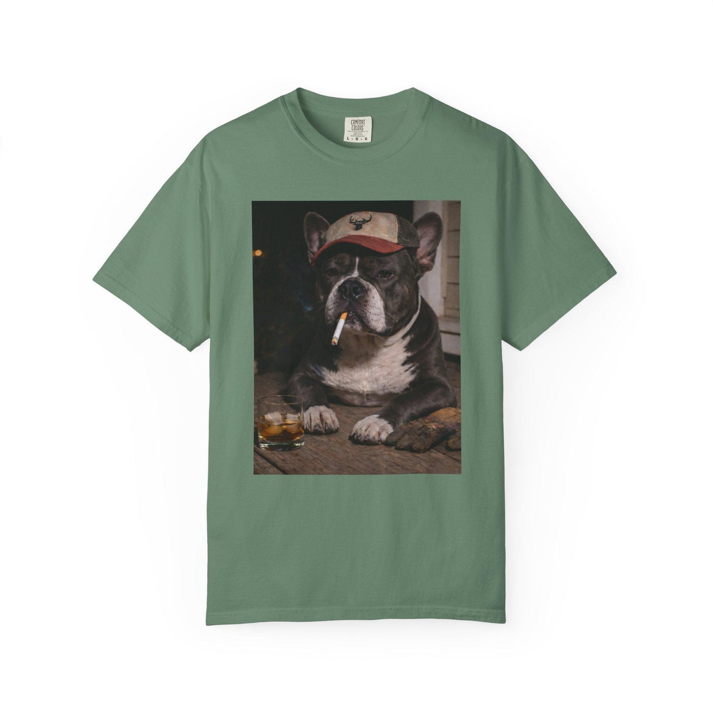 Funny French Bulldog Shirt, Dog Dad T-Shirt, Blue Collar Man Gag Gift Tee For Husband, Frenchie Owner Meme Humor Comfort Colors® Tshirt