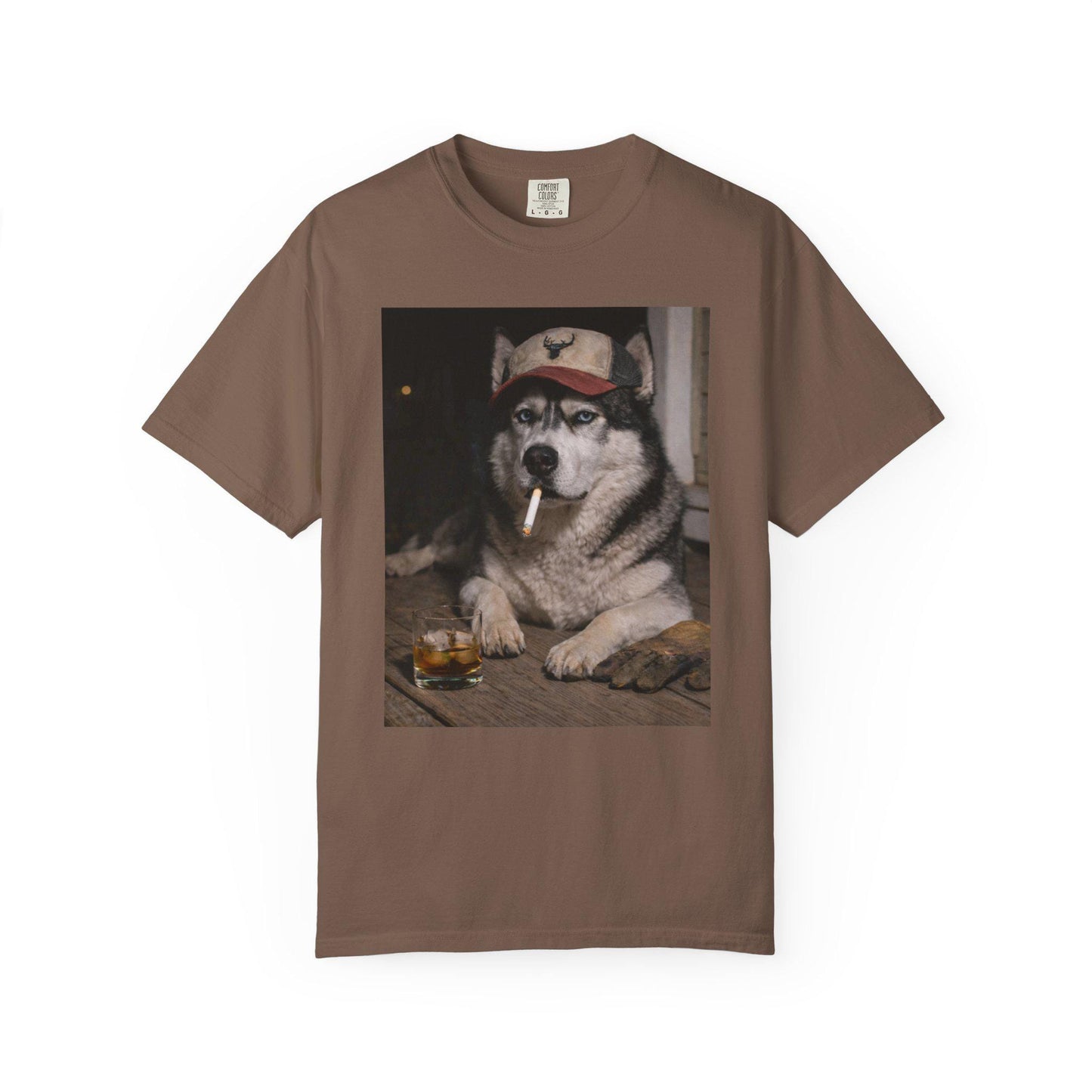 Funny Husky Shirt, Dog Dad T-Shirt, Blue Collar Man Gag Gift Tee For Husband, Siberian Husky Meme Humor Comfort Colors® Tshirt