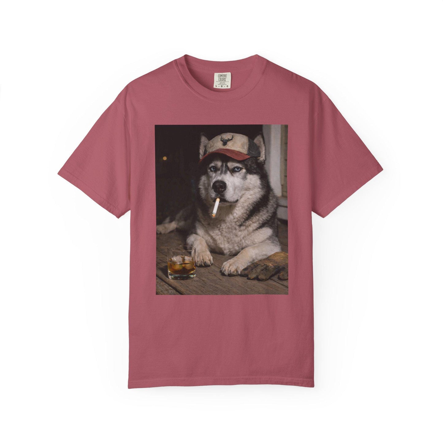 Funny Husky Shirt, Dog Dad T-Shirt, Blue Collar Man Gag Gift Tee For Husband, Siberian Husky Meme Humor Comfort Colors® Tshirt