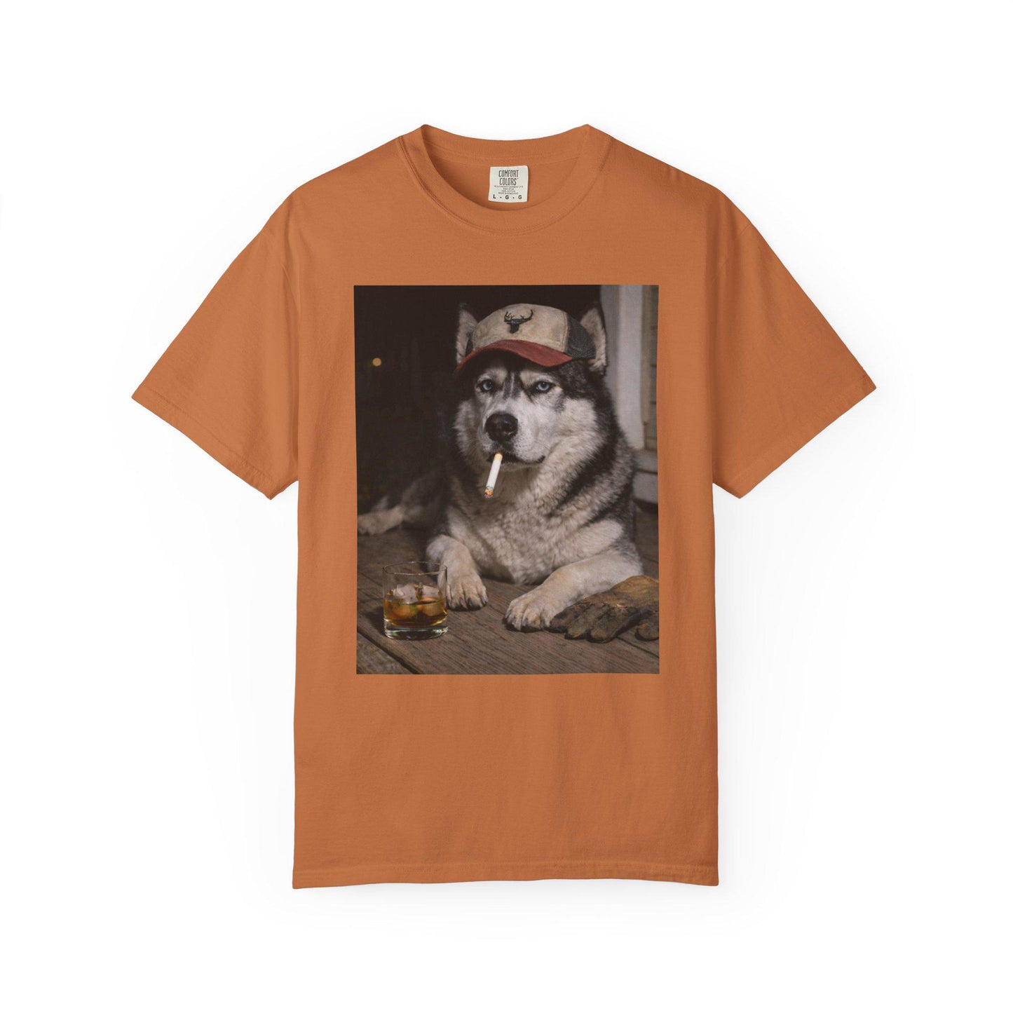Funny Husky Shirt, Dog Dad T-Shirt, Blue Collar Man Gag Gift Tee For Husband, Siberian Husky Meme Humor Comfort Colors® Tshirt